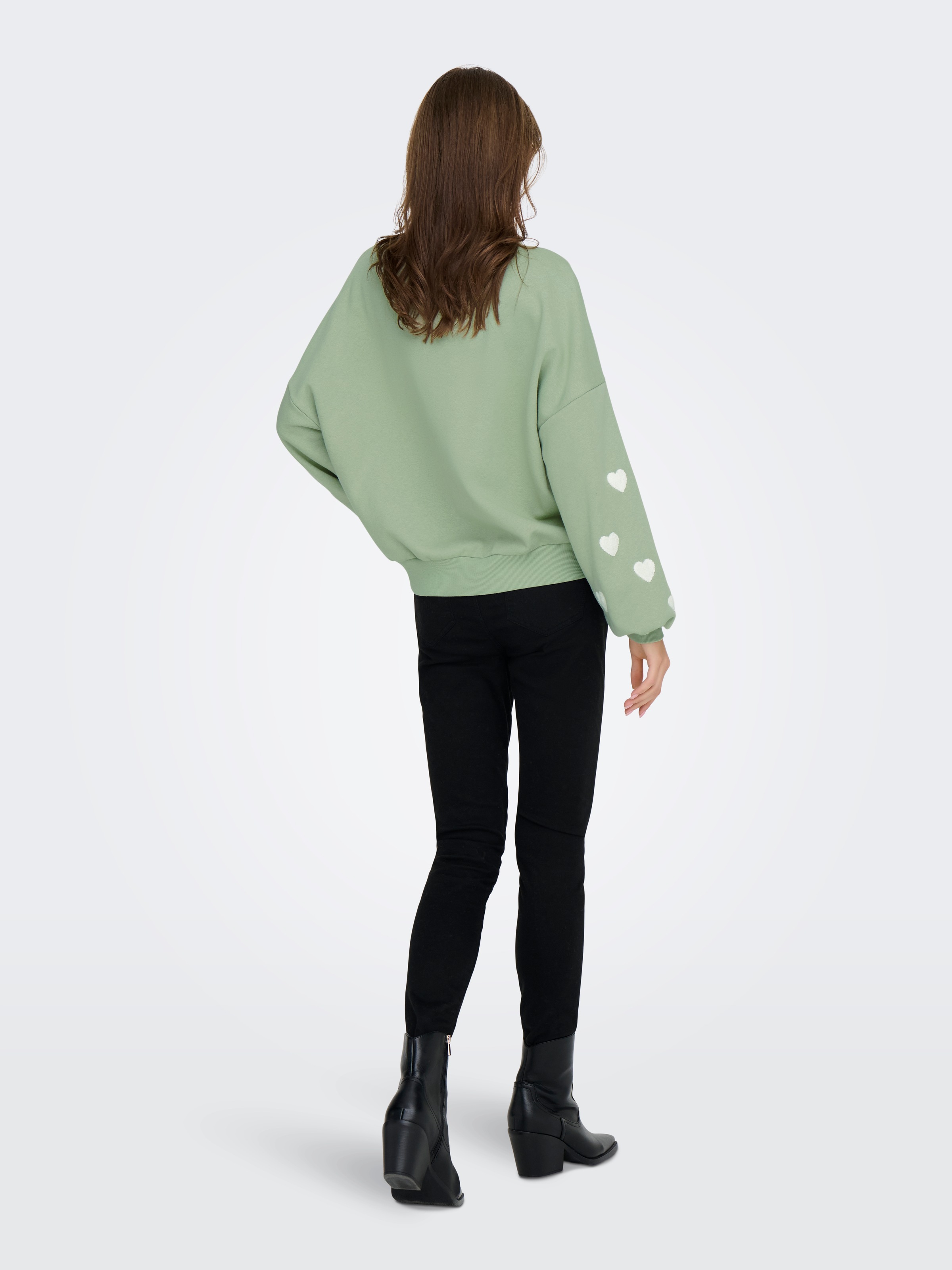 ONLY Sweatshirt »ONLMACY L/S O-NECK BOX CC SWT«, Baumwollmischung, regular fit
