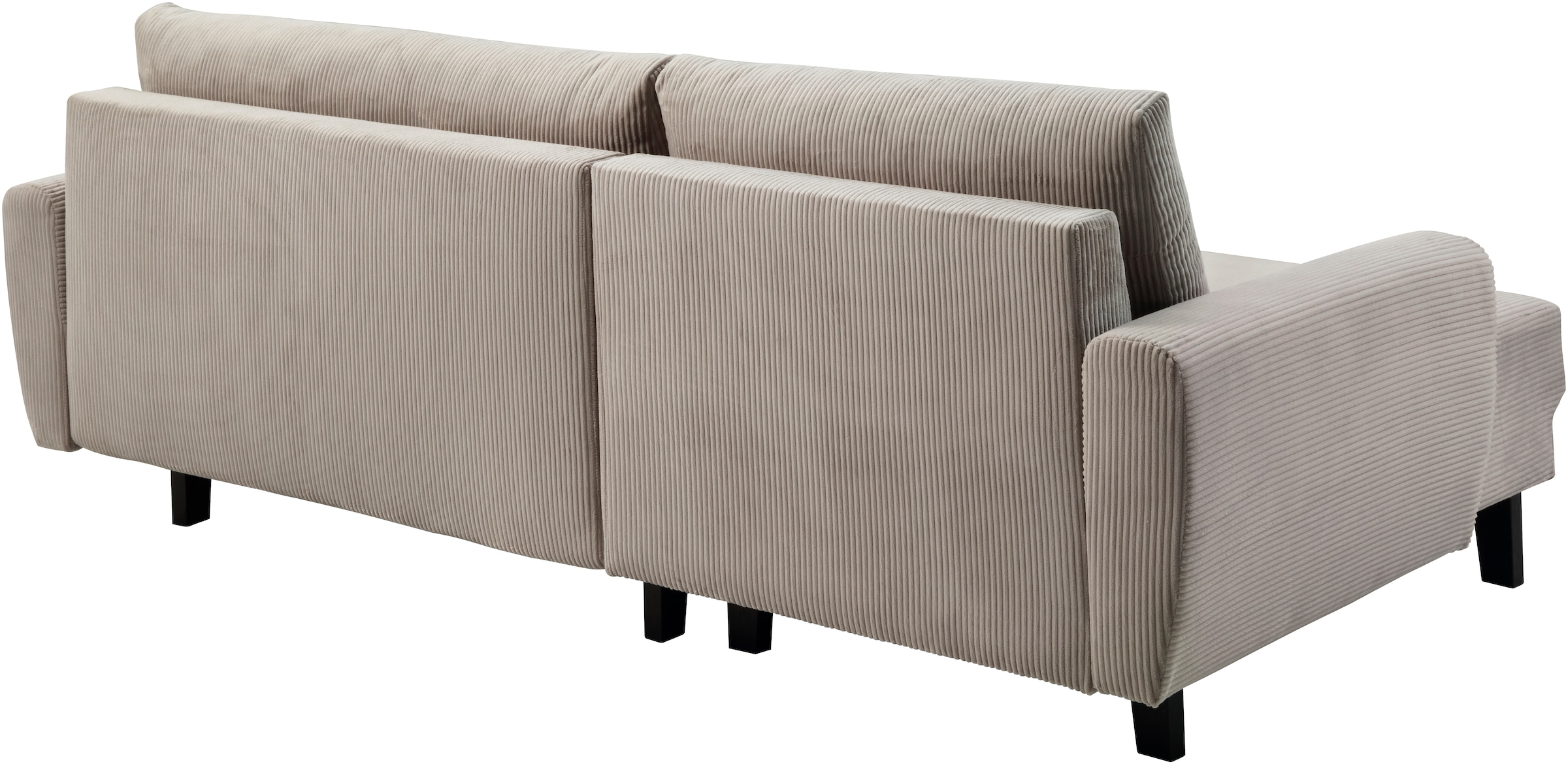 ATLANTIC home collection Ecksofa »Leonid L-Form« mit Schlaffunktion und Bettkasten