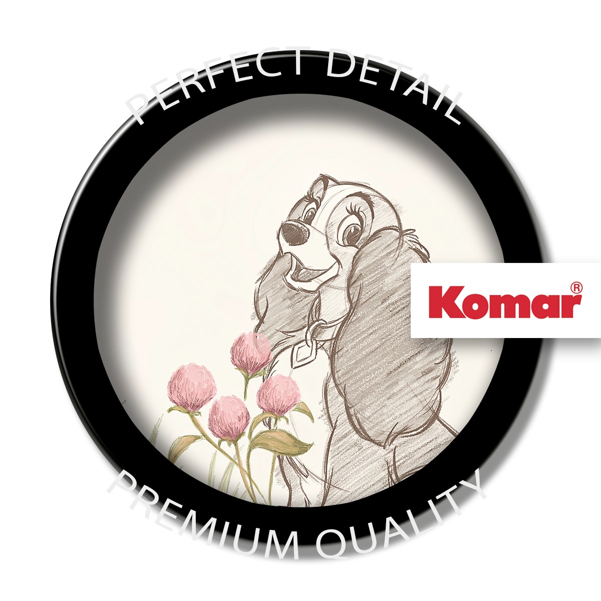 Komar Wandbild »Like a Lady« Disney Set, 1 Stk. tlg. 70 x 50 cm (Breite x Höhe) - Kinderzimmer, Dekoration