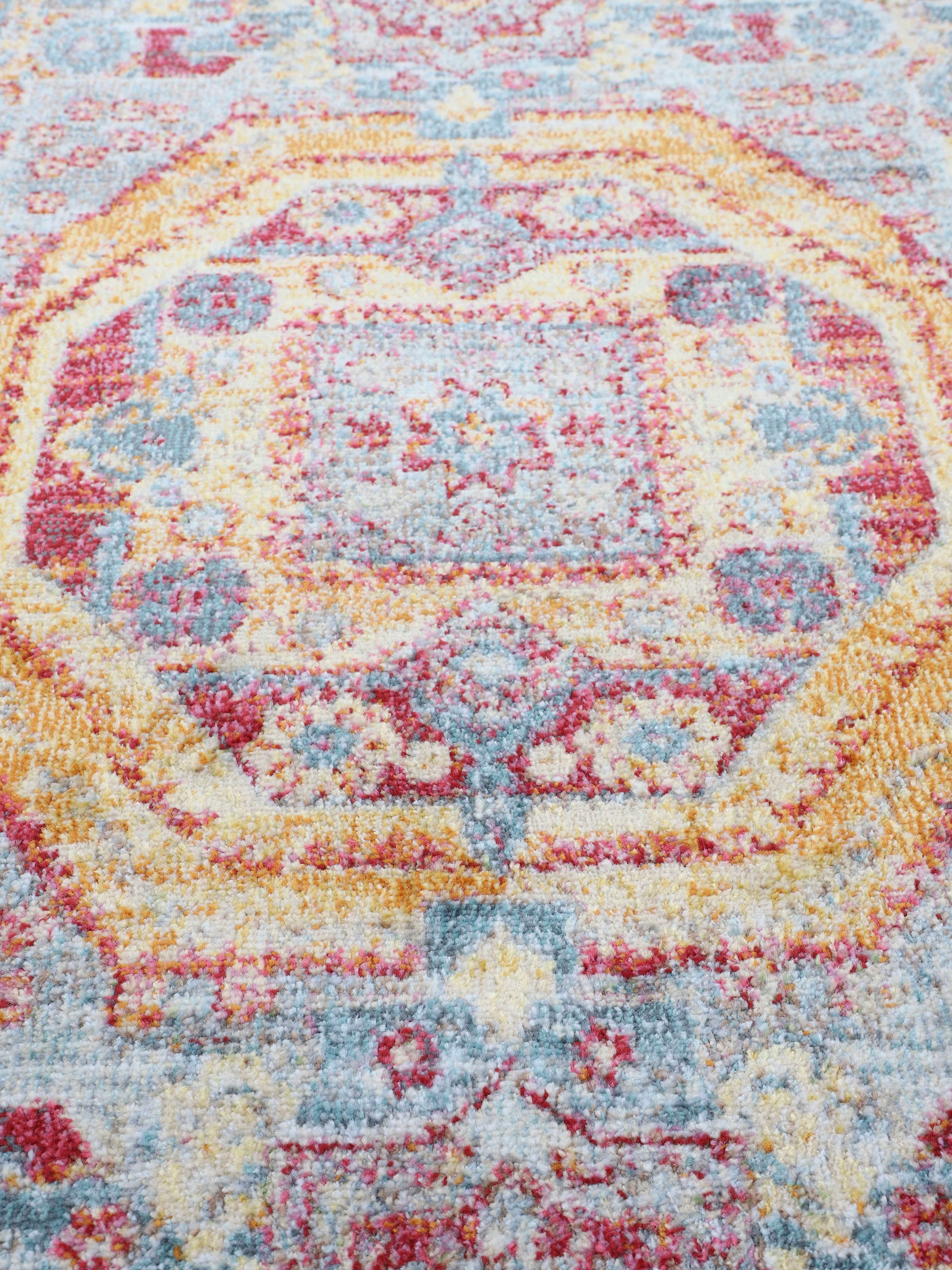 carpetfine Tapis »Helen« Rectangulaire 7 mm Höhe Look vintage orient, salon