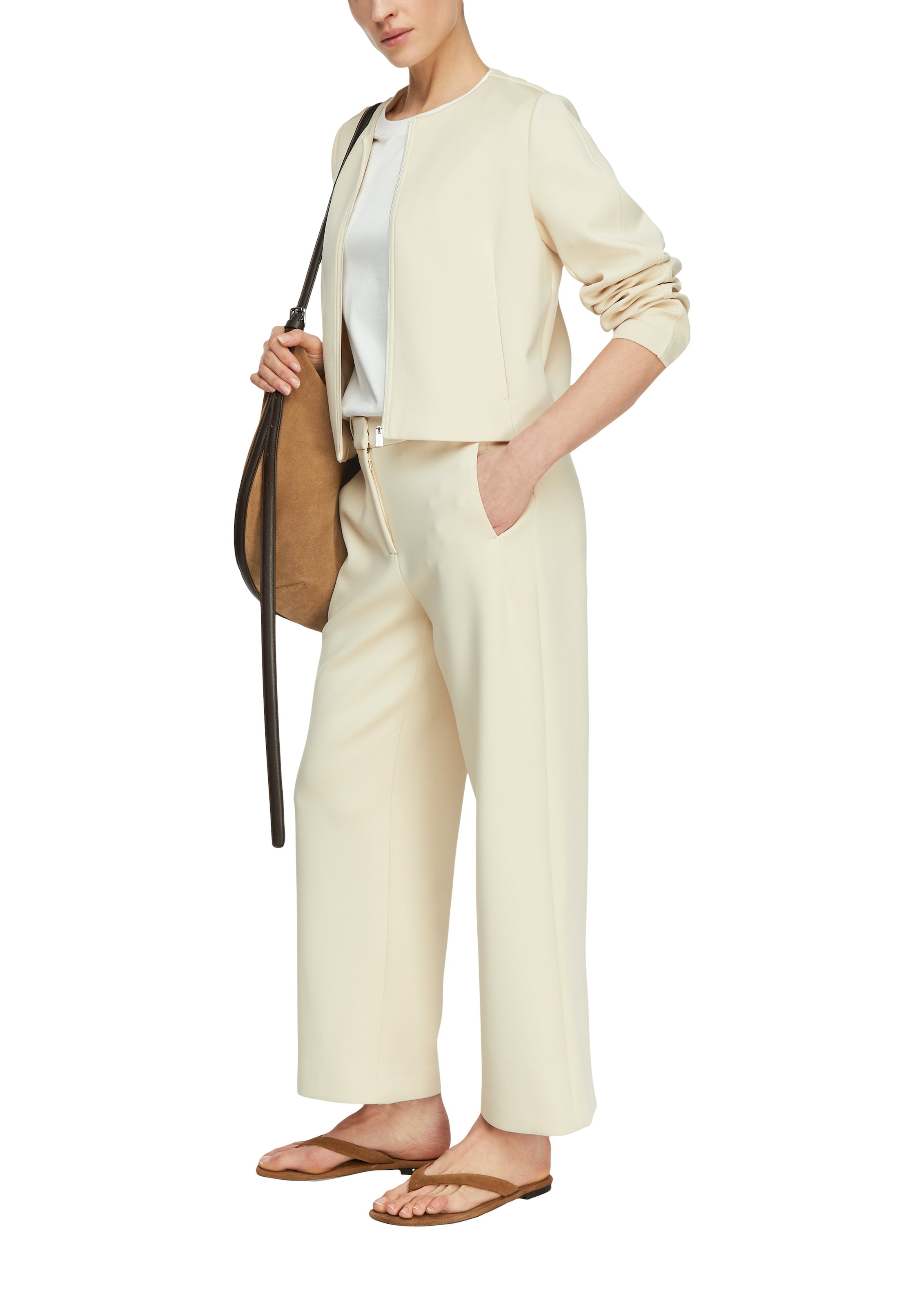 Comma Veste courte aus weicher Scuba-Qualität - elastisch