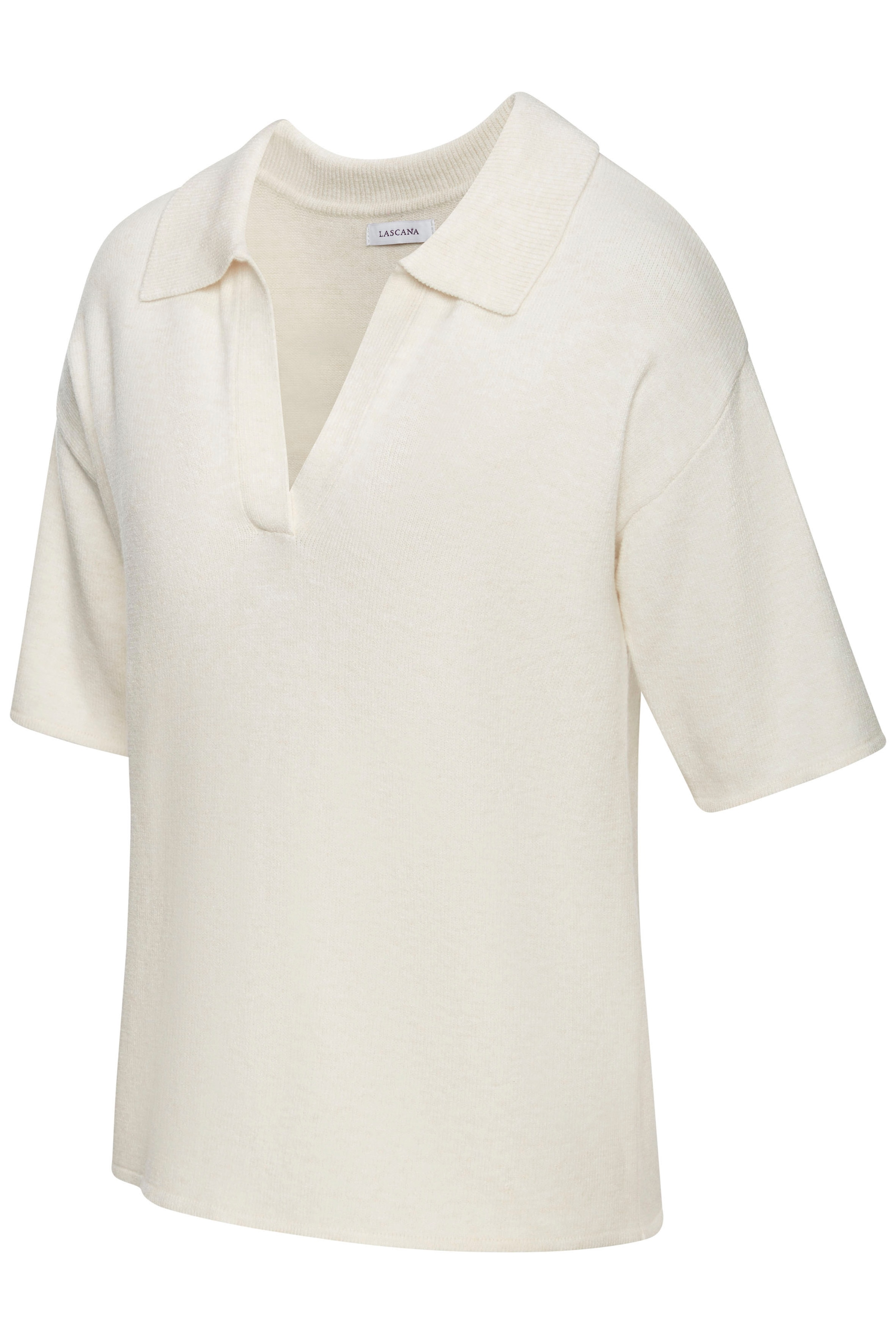 LASCANA Polo aus hochwertigem Strick, Loungewear