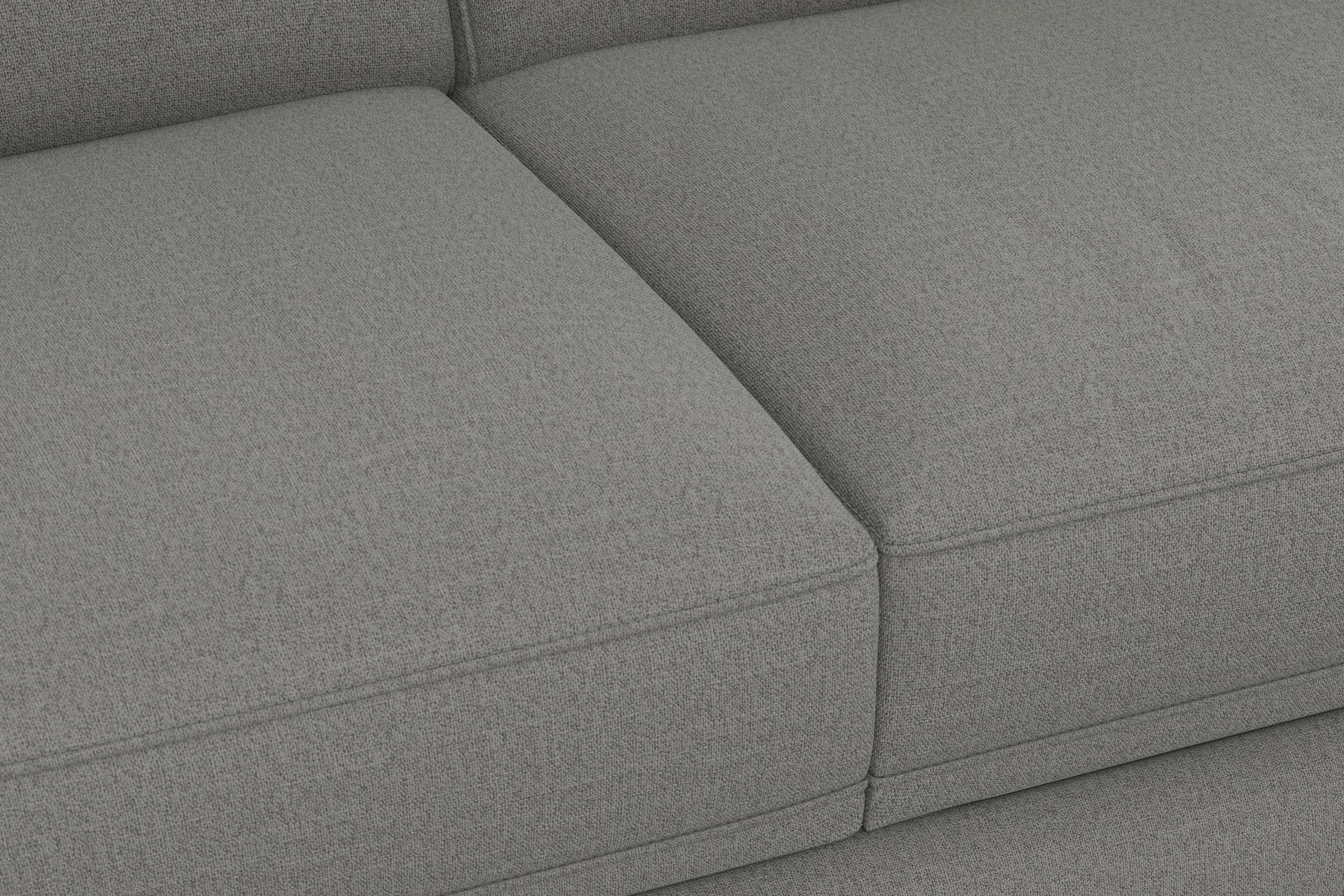 sit&more Ecksofa »Dundee L-Form« mit Federkern und Edelstahlfüssen, wahlweise mit Kopfteilverstellung