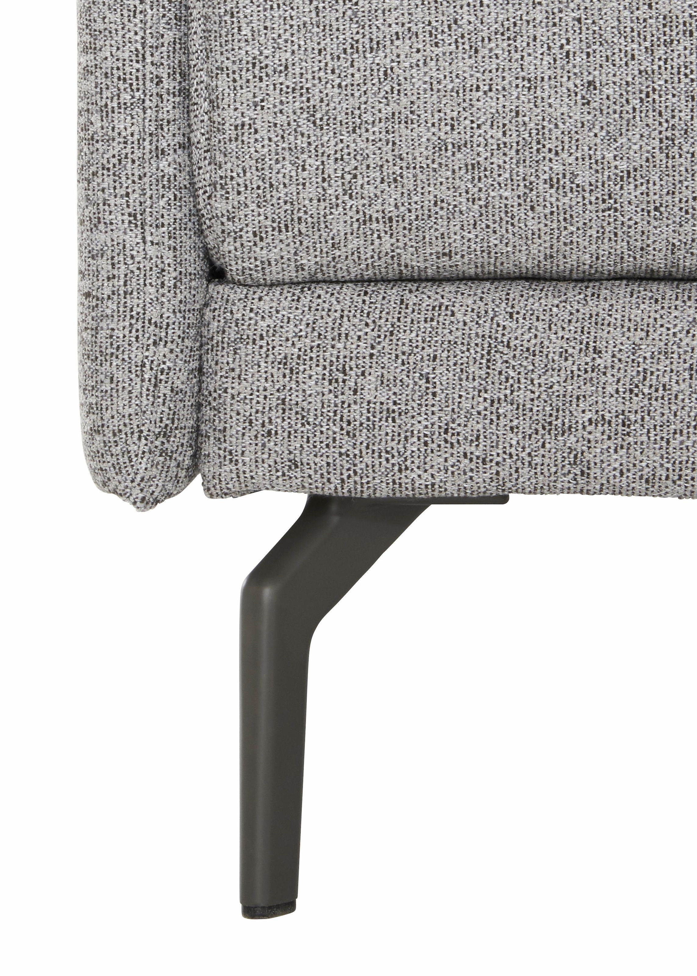 Creation BY ROLF BENZ 3-places »CR.450, Designsofa, edles Sofa, Loungesofa, Ledersofa, klares Design« accoudoir très étroit, largeur 190 cm, pied en aluminium coulé gris ombre