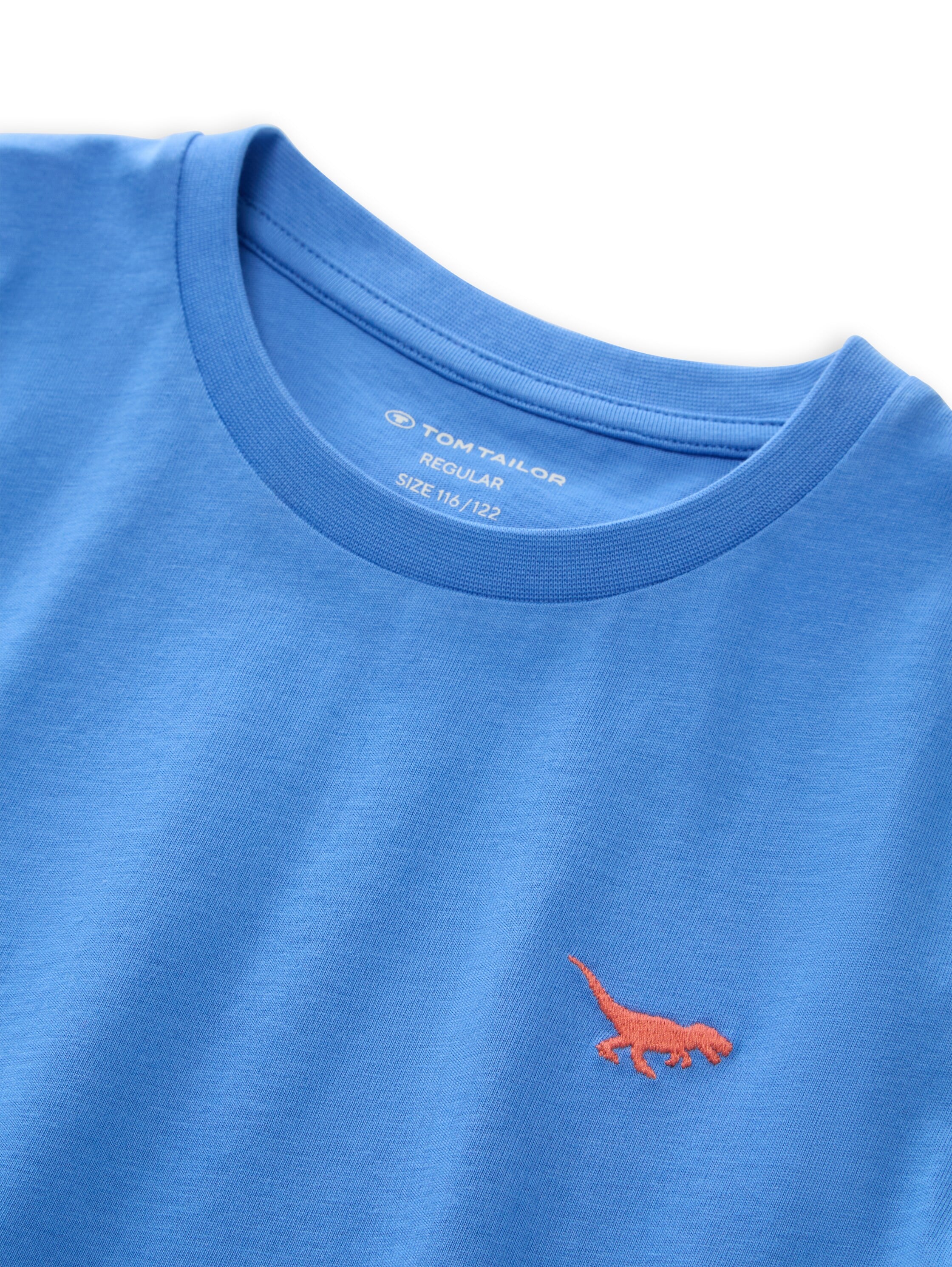 TOM TAILOR T-Shirt mit Dino-Stickerei