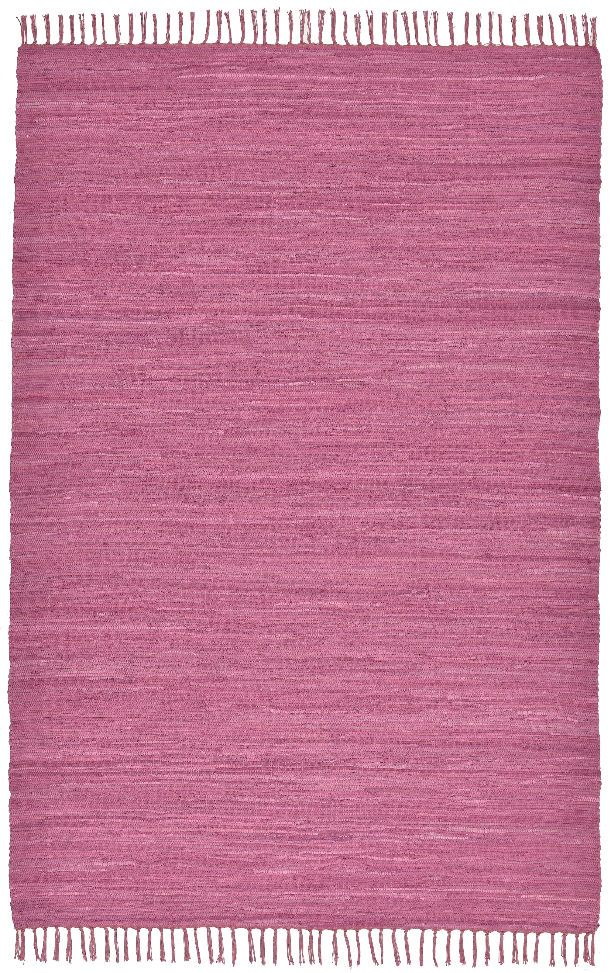 THEKO Teppich »Happy Cotton Fleckerl, handgewebt« rechteckig 5 mm Höhe Flachgewebe, reine Baumwolle, meliert, mit Fransen, auch als Läufer
