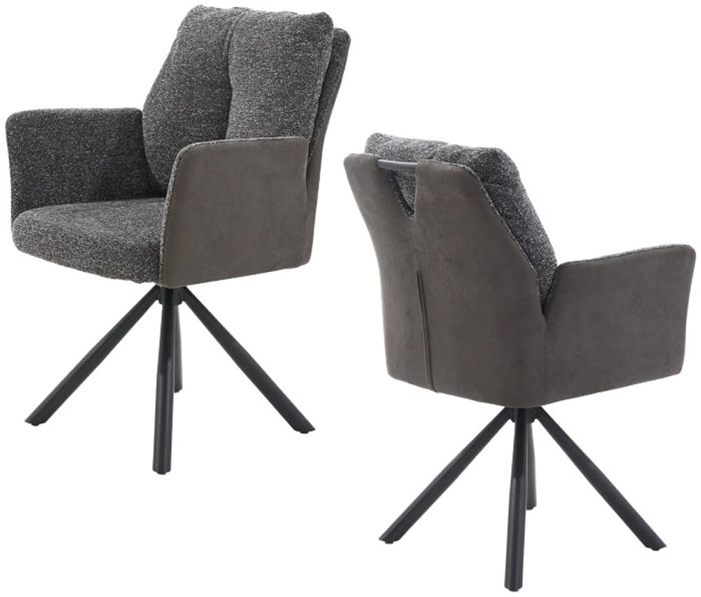 Jockenhöfer Gruppe Chaise pivotante »Shelby« (Ensemble) 2 cuischaise à 4 pieds, pivotante à 360°, ressorts ensachés, charge maximale 150 kg