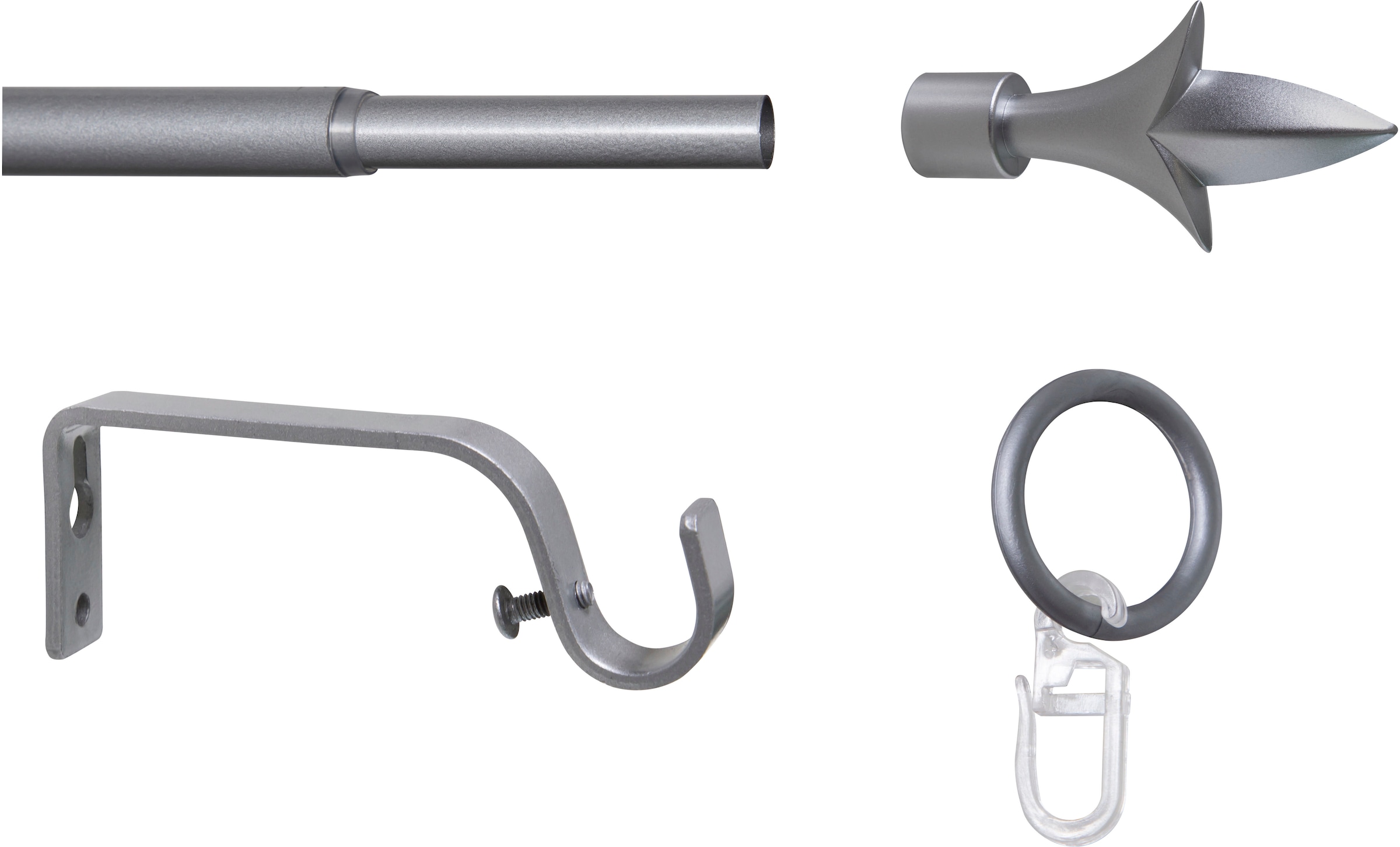 mydeco Tringle à rideaux »lance« Ø 16 mm 1 course-läufig Extensible
