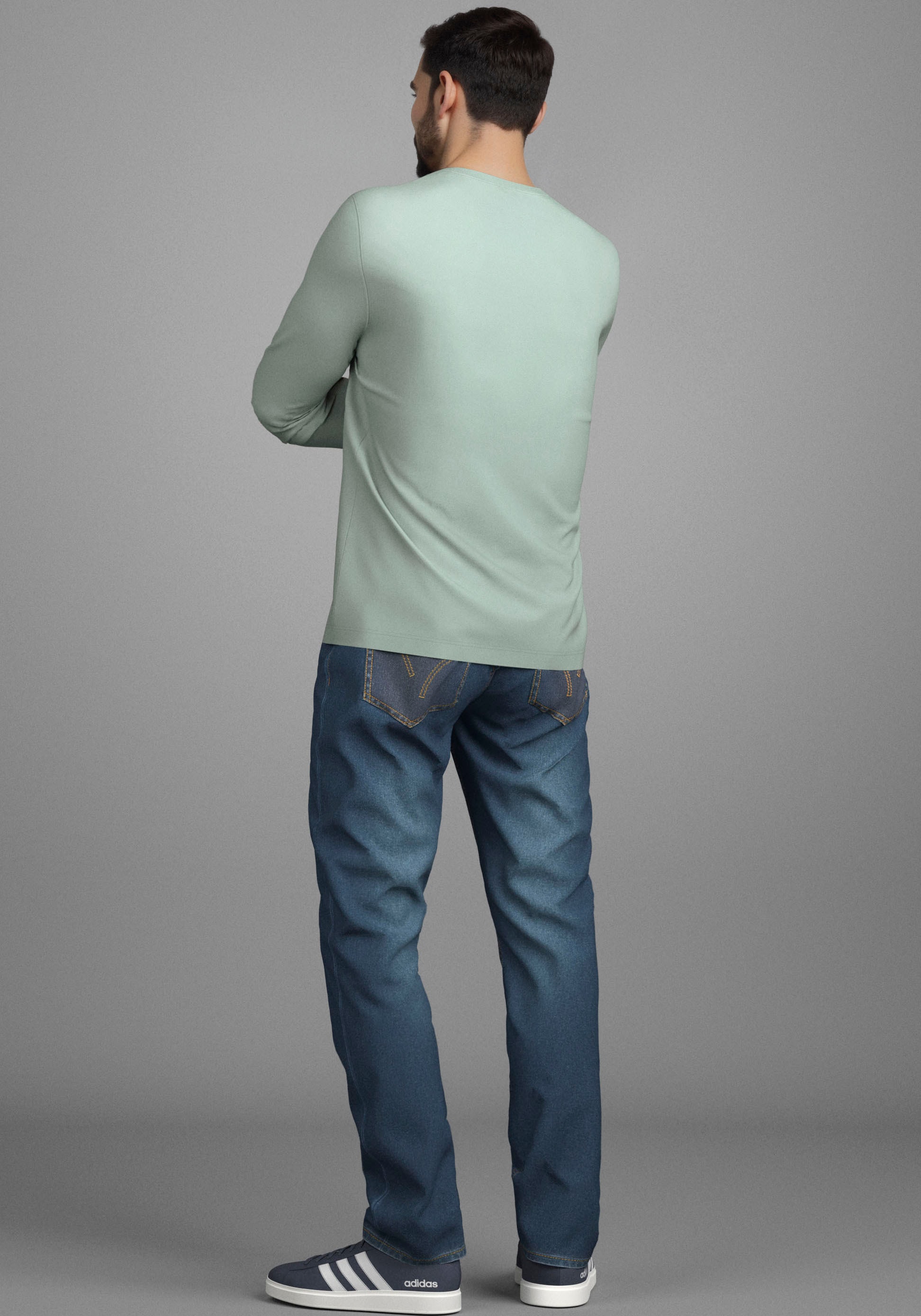 Man's World Shirt à col rond »Neue Kollektion!« mit Print