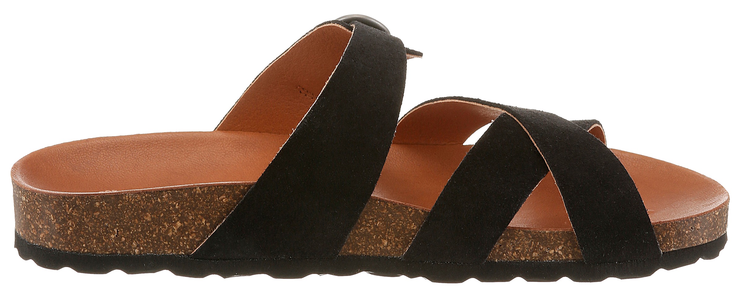 VERBENAS Pantolette »RUBI SERRAJE«  Chaussure d’été, chausson, chaussure de vacances avec boucle réglable