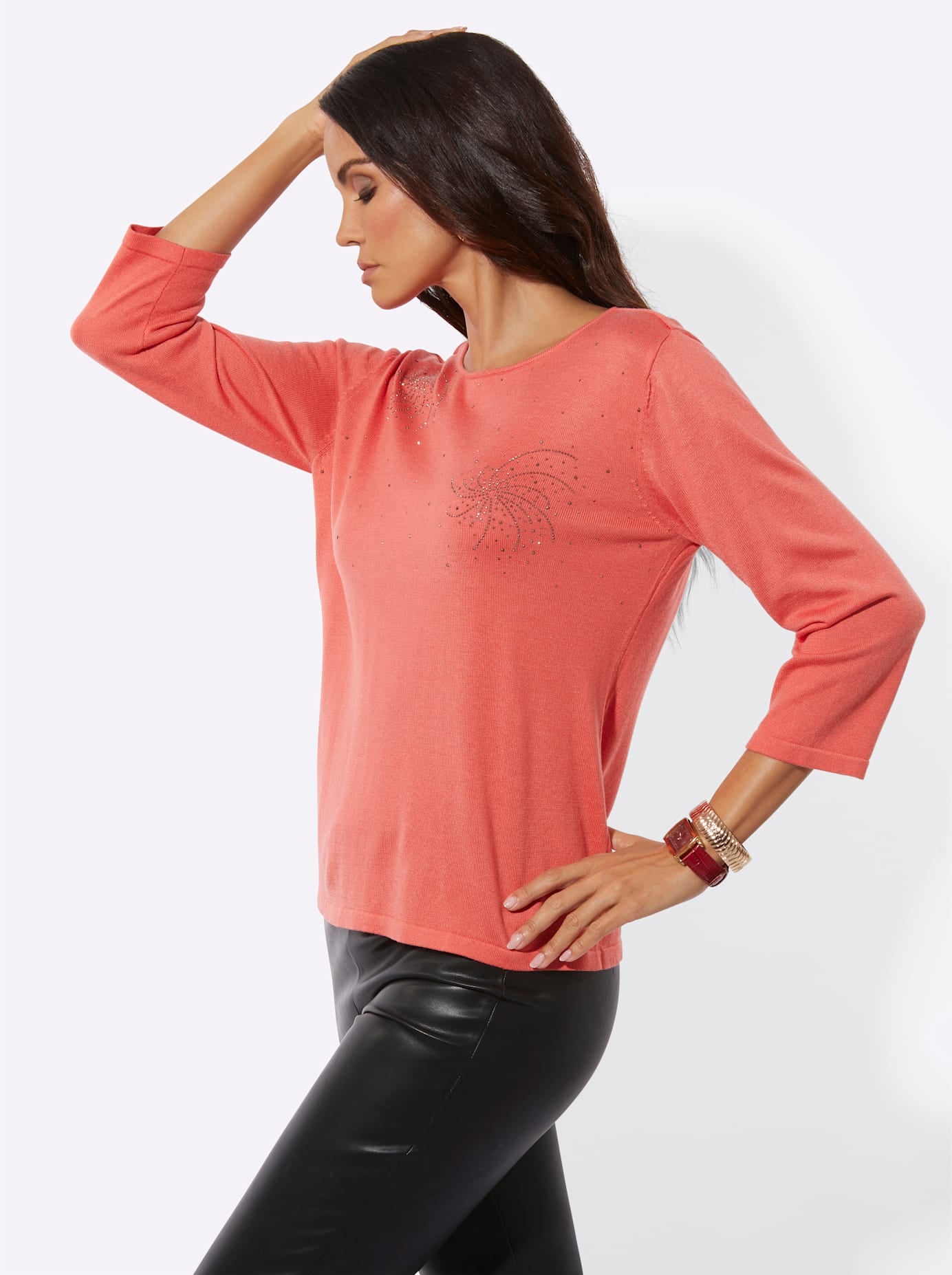 creation L Pull à manches courtes »Lyocell-Viskose-Pullover«