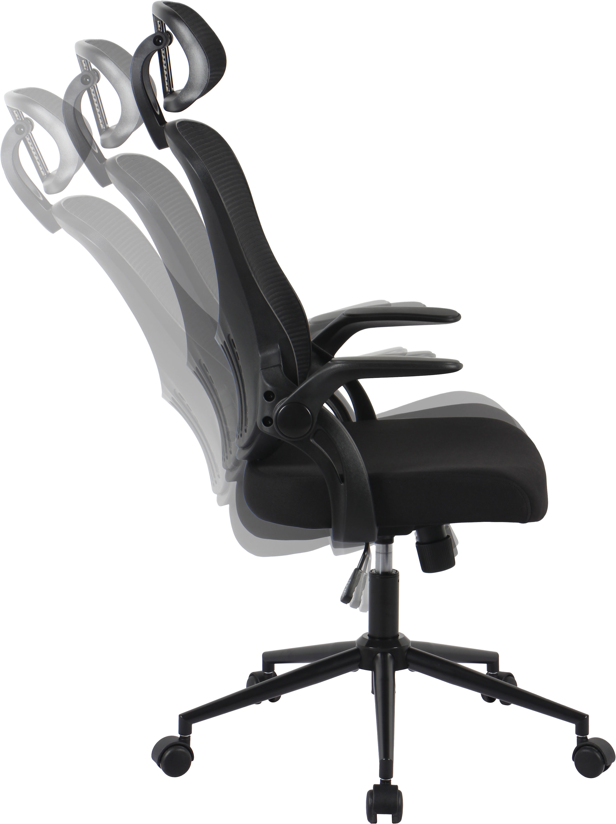 GOODproduct Chaise de bureau »Uvell« () Climat d'assise agréable, appui-tête réglable, compartiment au dossier
