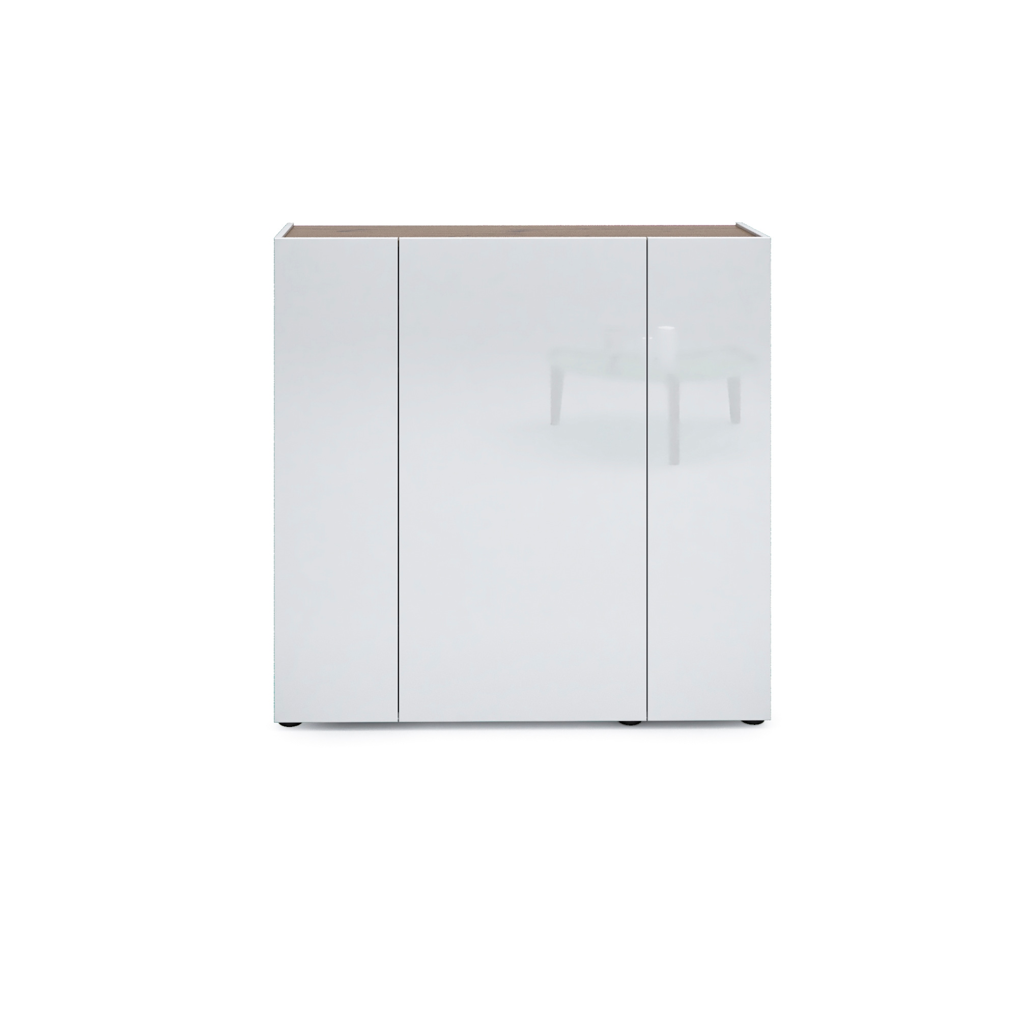 Home affaire Schuhschrank »RUMBA,Schuhkommode,Schuhmöbel,Schuhablage,Schuhregal ca.24 paar Schuhe« 1 Stk. tlg. 3 Türen, 10 Einlegeböden, 12 Fächer, Seiten und Fronten in Hochglanz