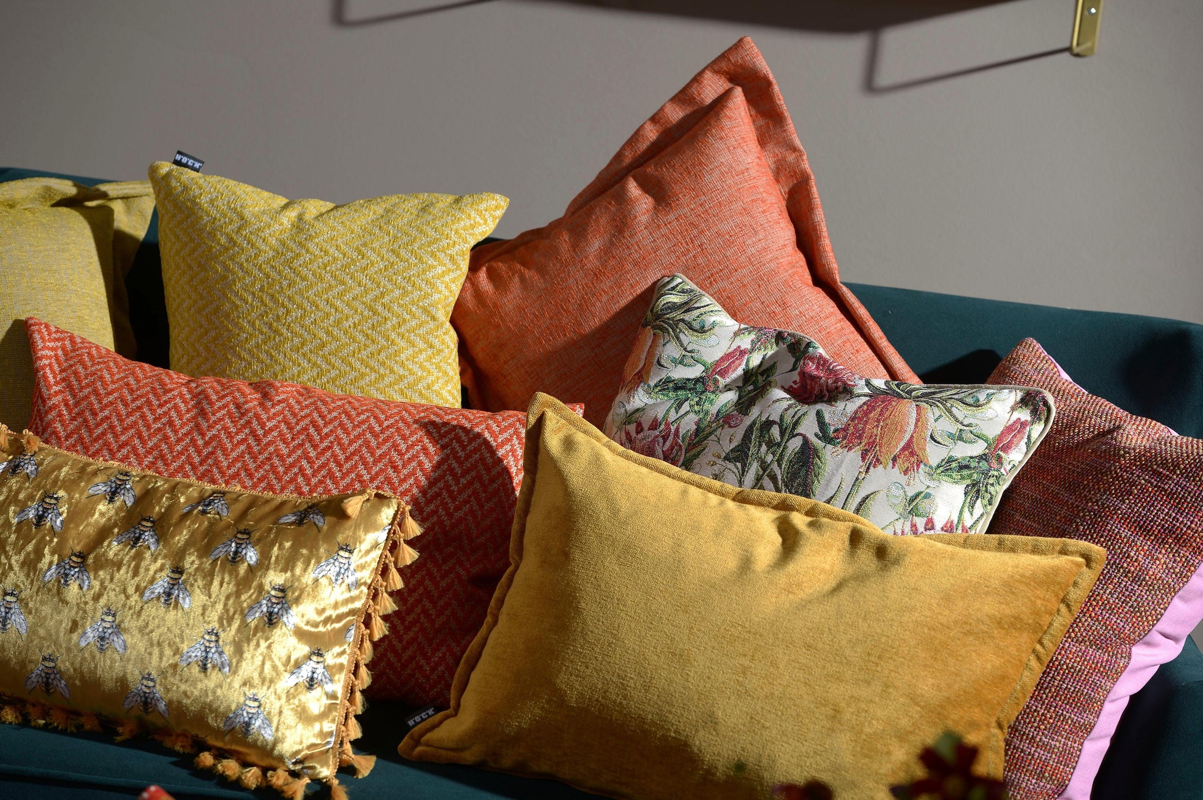 H.O.C.K. Coussin décoratif »Zircono« avec motif ethnique, housse de coussin avec rembourrage, 1 pièce