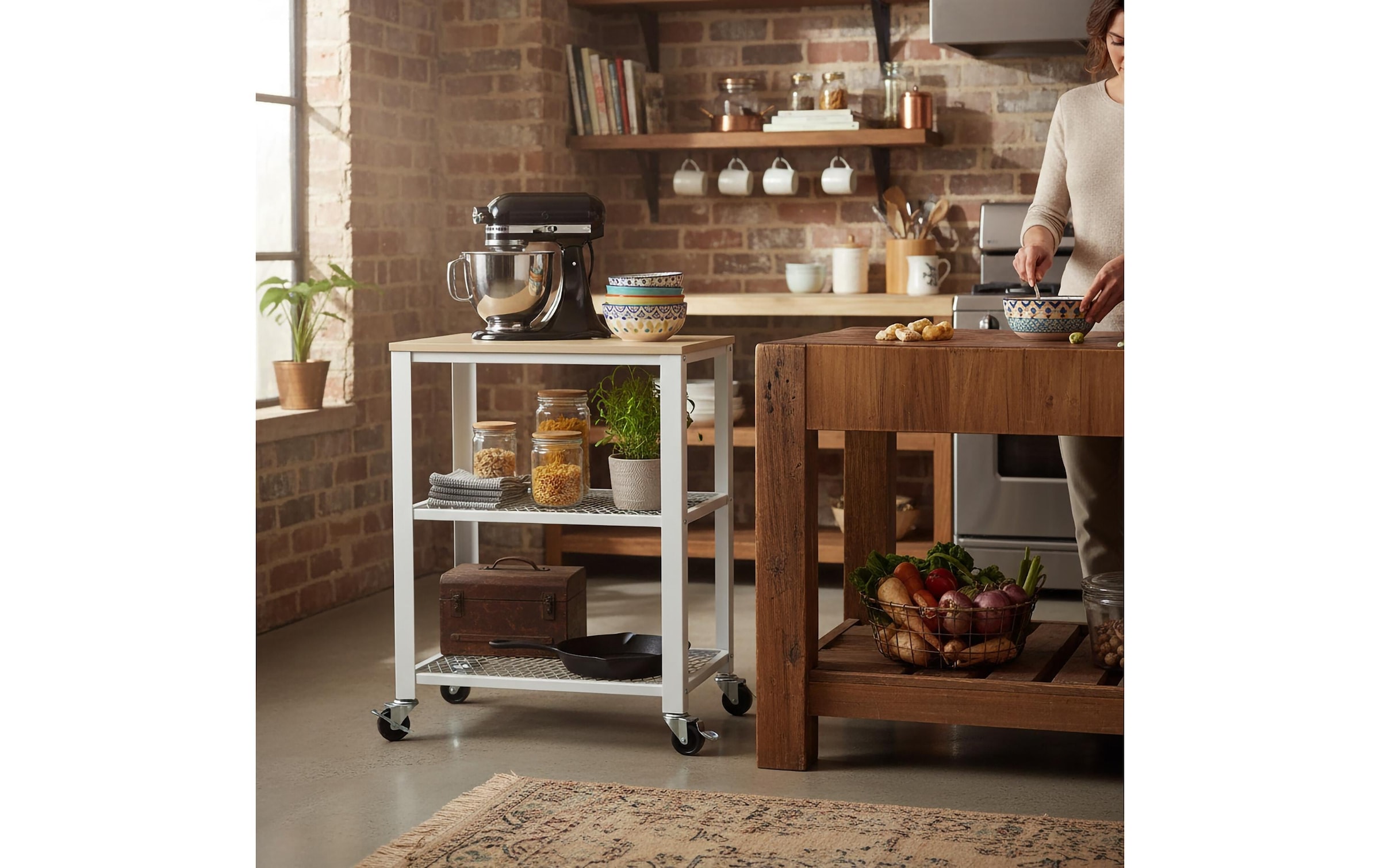 relaxdays Küchenwagen »77.5 x 60 cm«