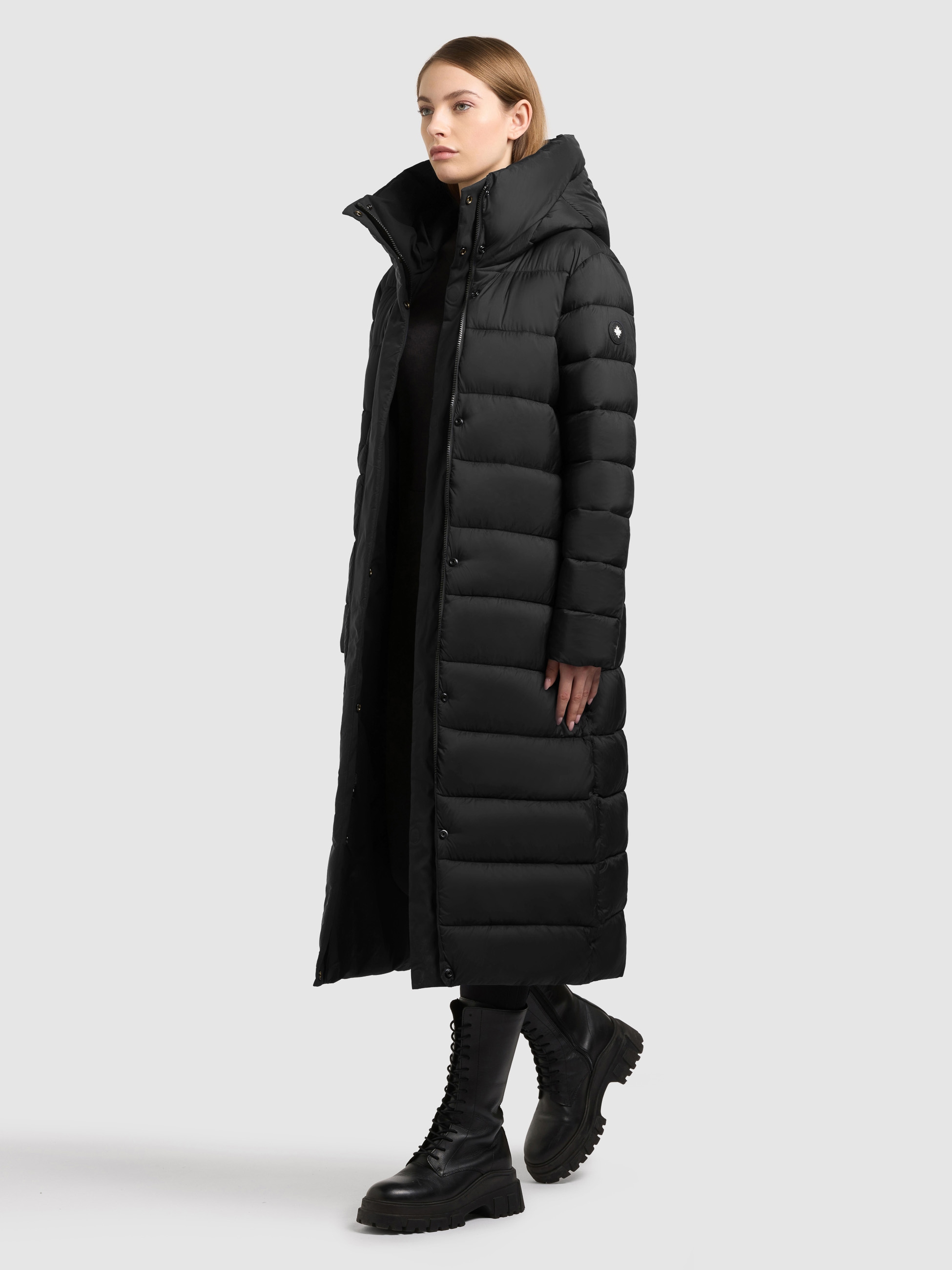 khujo Manteau d'hiver »DAWI2« beidseitig tragbar, gesteppte Optik oder eine glatte Seite