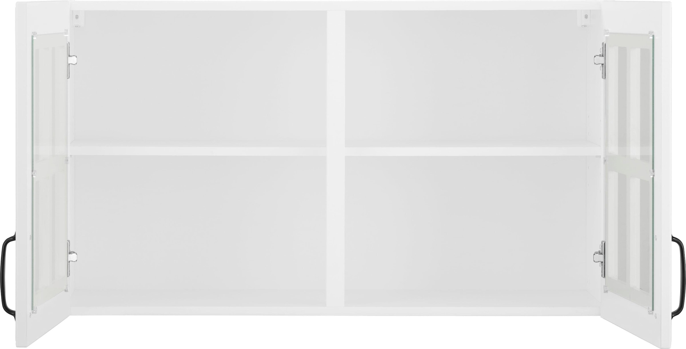 wiho Küchen Glashängeschrank »Erla, TOPSELLER« Front mit Glaseinsatz