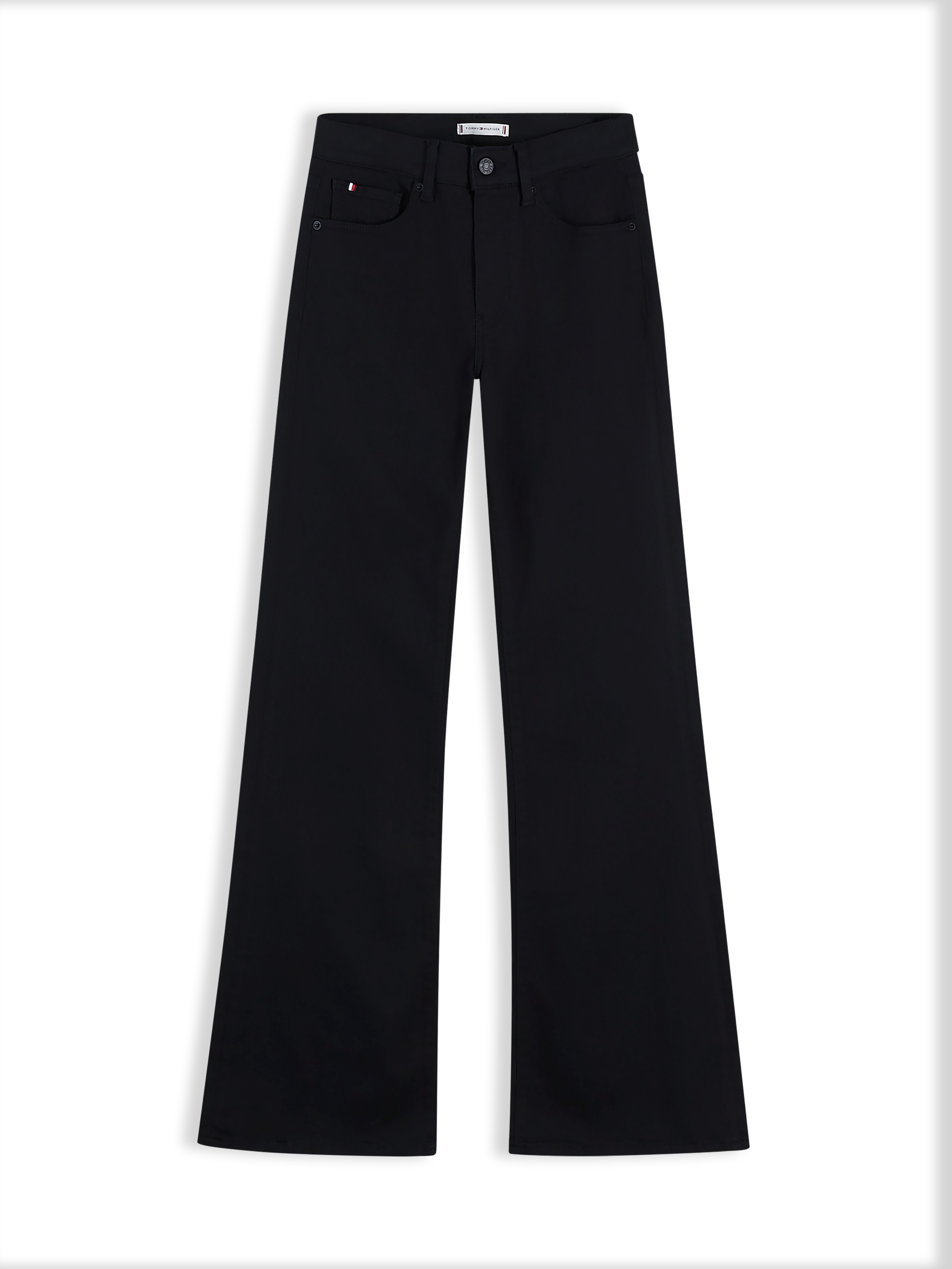 Tommy Hilfiger Jeans bootcut »LUNA MID RISE FLARE STAY BLACK« mélange de coton, coupe évasée, taille mi-haute