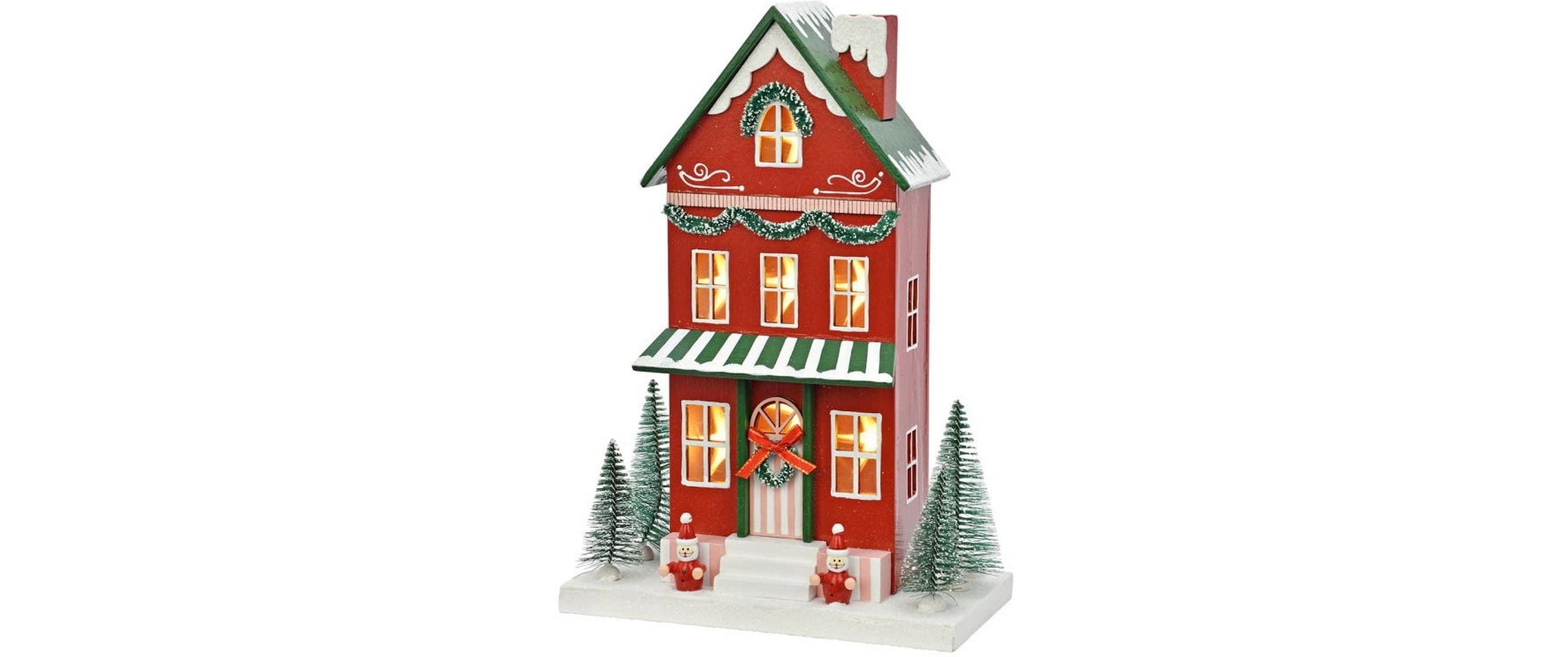 G.Wurm Figurine de Noël »Aufsteller Weihnachtshaus 23 x 12 x 34 cm«