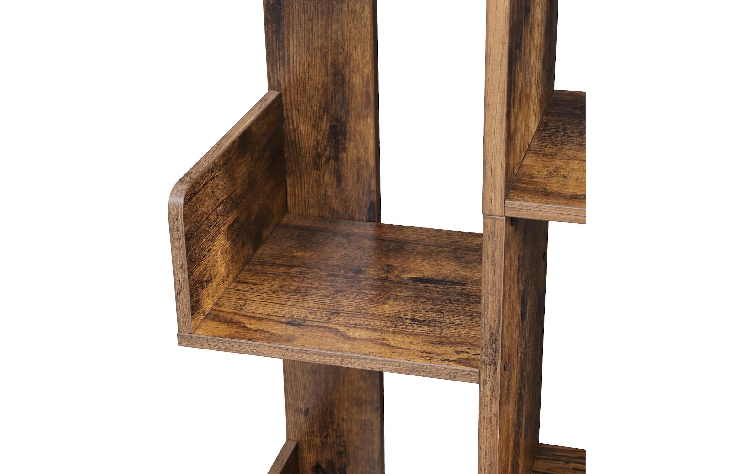 VASAGLE Regal »86 x 25 x 140 cm Braun«