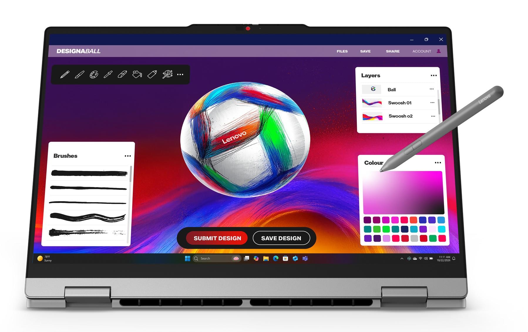 Lenovo Ordinateur portable »Notebook IdeaPad 5 2-in-1 15AGP11 Copilot+ PC« / 15,3 ″