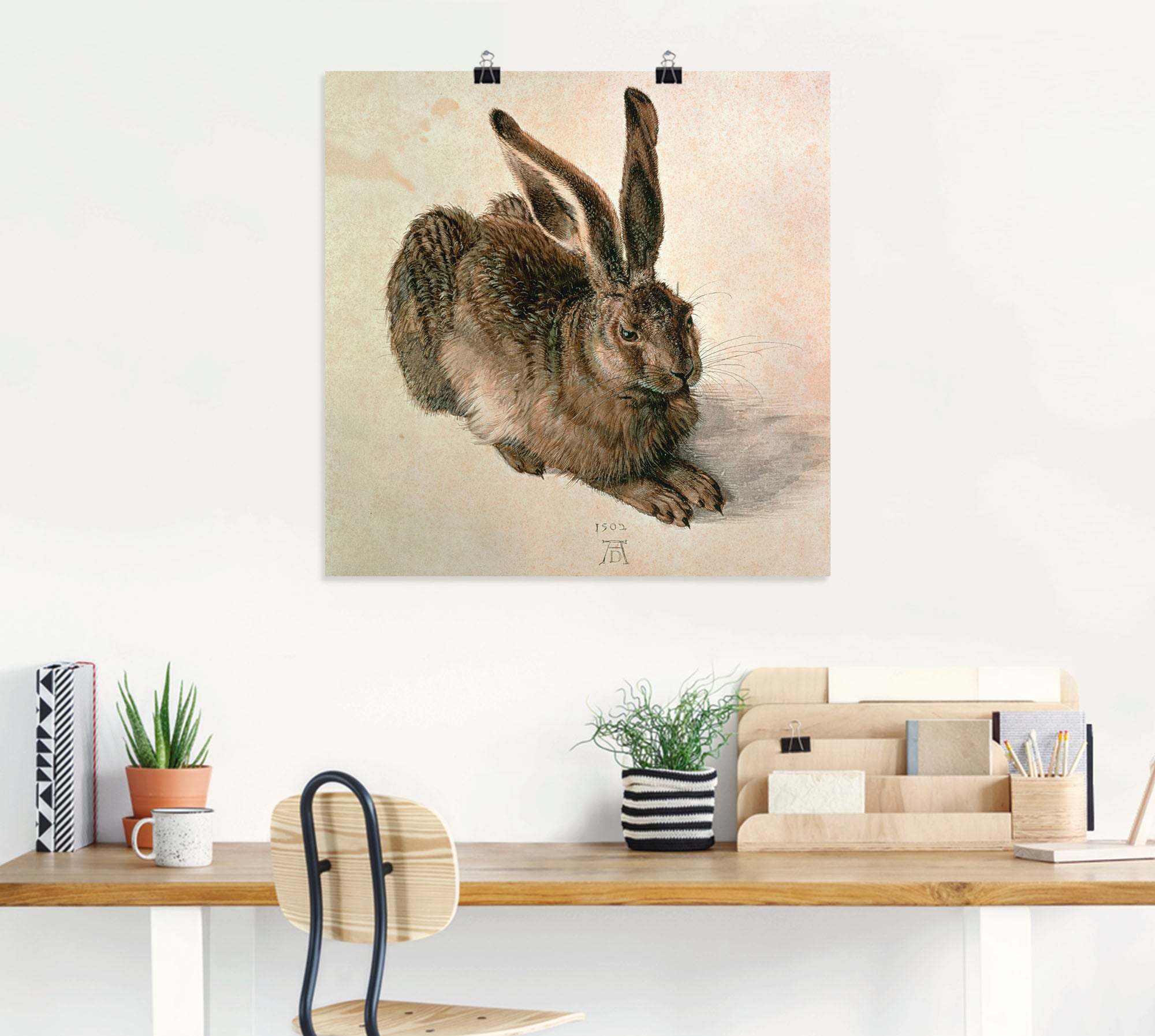 Artland Wandbild »Junger Feldhase. 1502« Wildtiere 1 Stk. tlg. als Leinwandbild, Poster in verschied. Grössen