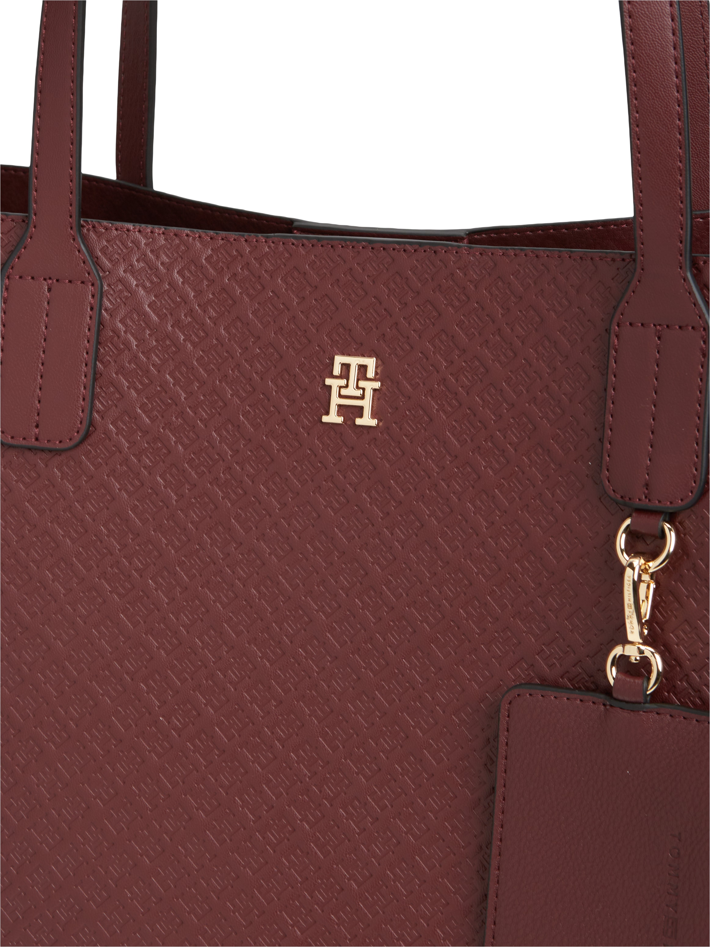 Tommy Hilfiger Sac à main »TH ICON TOTE MONO« Sac à épaule pour femmes avec embossage du logo TH sur toute la surface