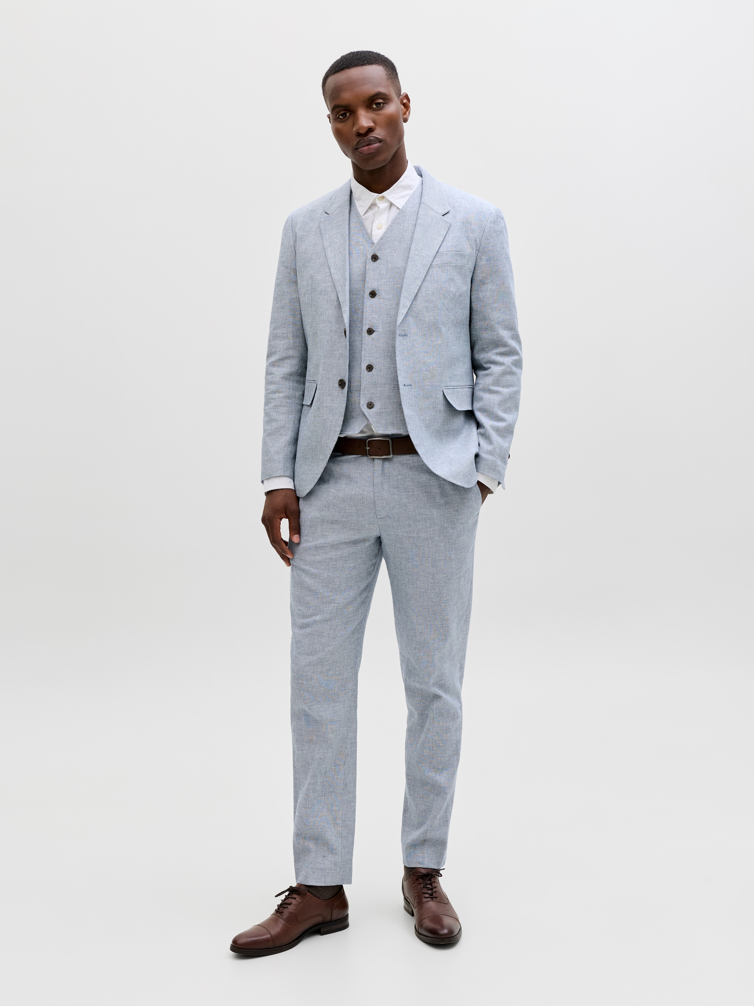 Jack & Jones Veste »JPRMARTIN SUMMER BLZ LINEN BLEND NO06 SN« Mélange de coton, coupe slim