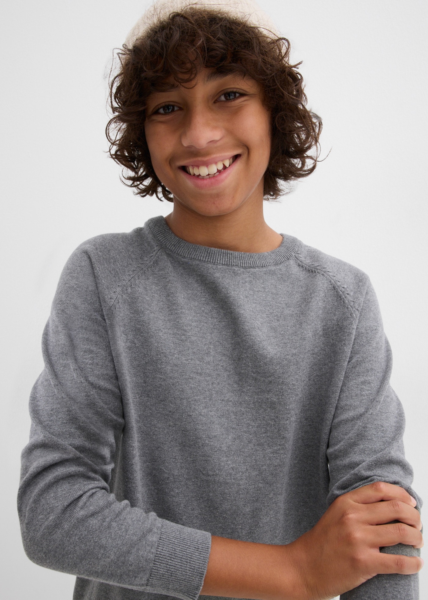 bonprix Strickpullover Packung,  für Kinder, pflegeleichte Qualität, normale Passform