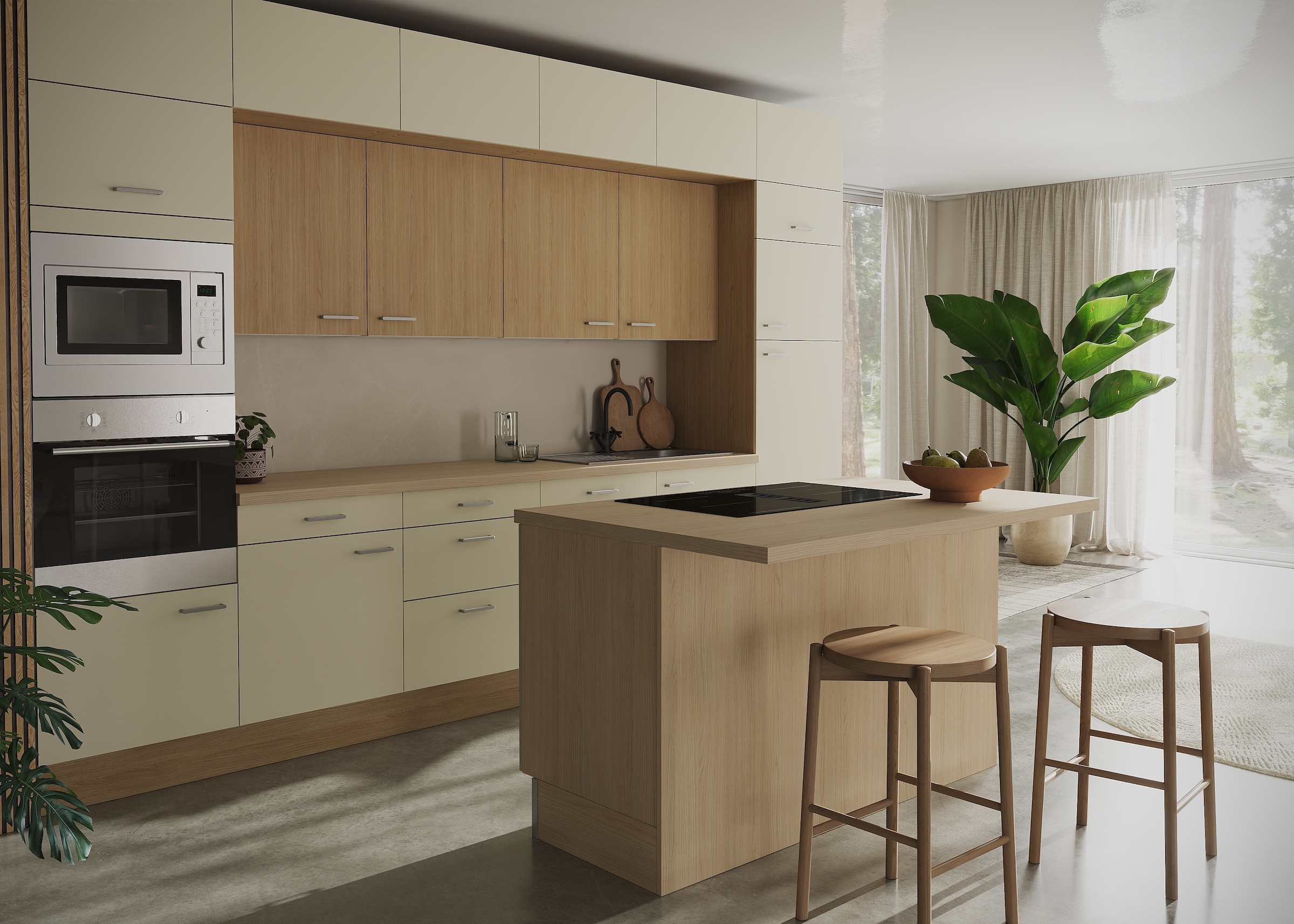 KOCHSTATION Kitchenette »KS-Lucy« Breite 360 cm, Soft-Close, inkl. Zubehör, wahlweise mit E-Geräten