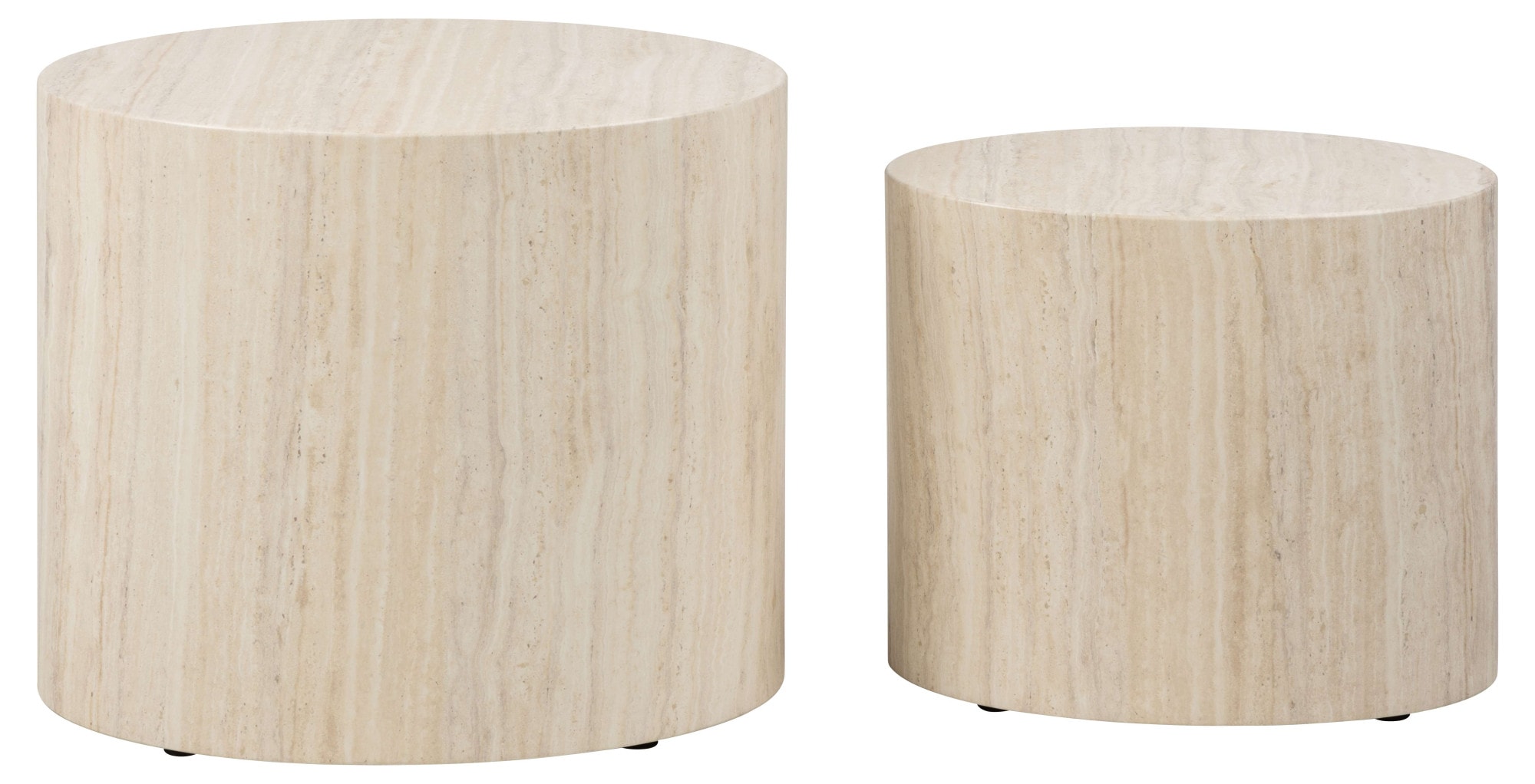 ACTONA GROUP Table basse »Mice 2er Set - oval, skandinavisch & modern, pflegeleicht, Komplettset« Table basse, table d’appoint,  forme ovale moderne (set de 2), en différentes couleurs, facile d'entretien