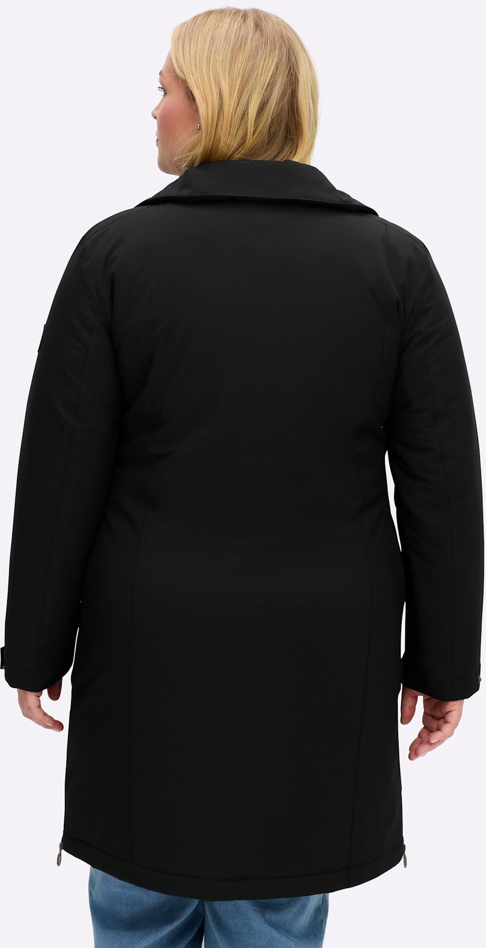 Sheego Langjacke ohne Kapuze