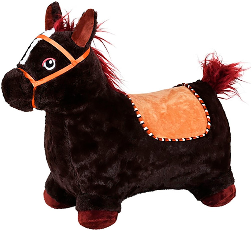 Knorrtoys® Animal gonflable »Pferd braun« inkl. Luftpumpe, mit Kuschelbezug