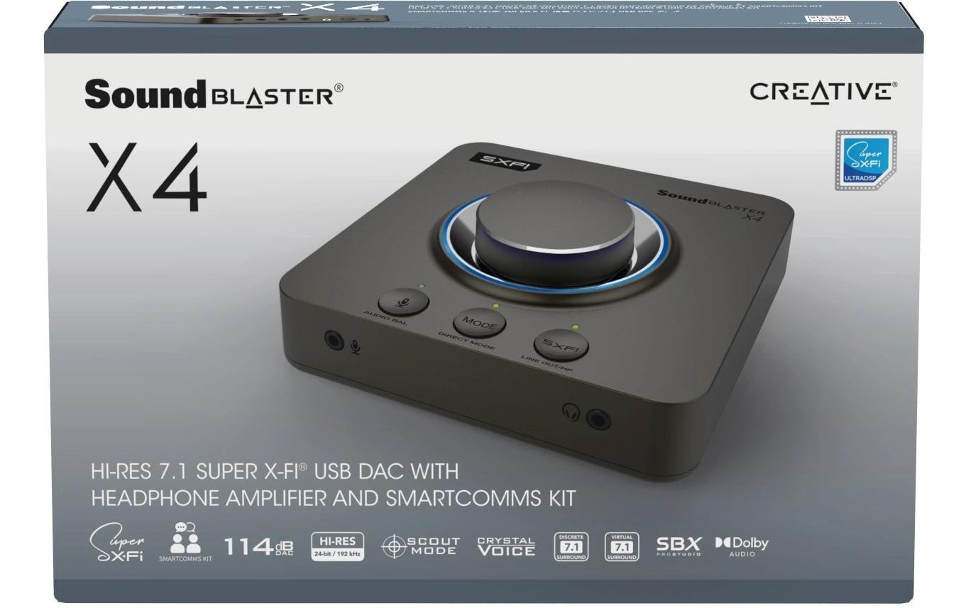 Creative USB-Soundkarte »SoundBlaster X4« PC-Mac