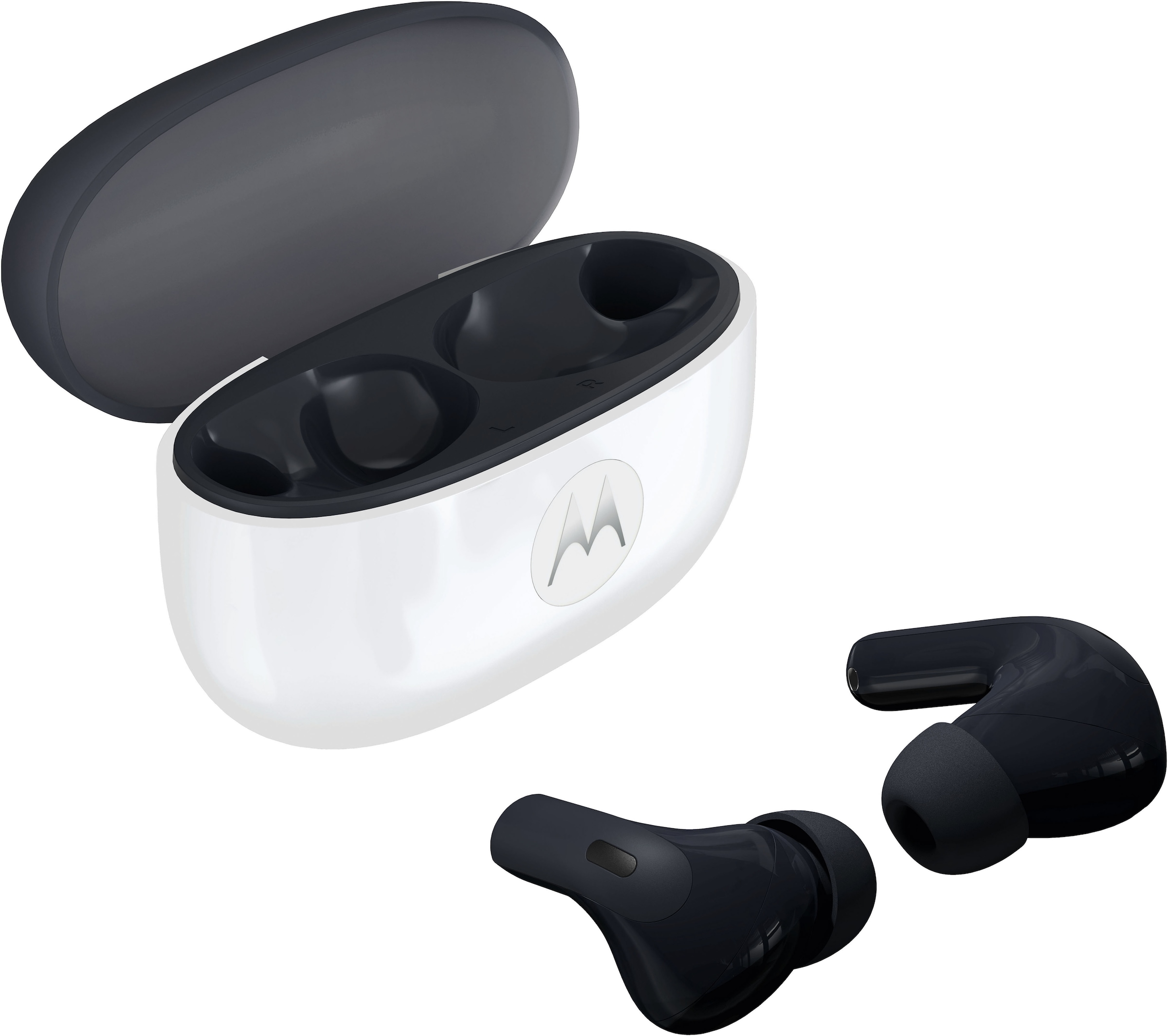 Motorola Bluetooth-Kopfhörer »moto buds 2« Bluetooth Active Noise Cancelling (ANC) | Freisprechfunktion | Hi-Res | Rauschunterdrückung | Transparenzmodus