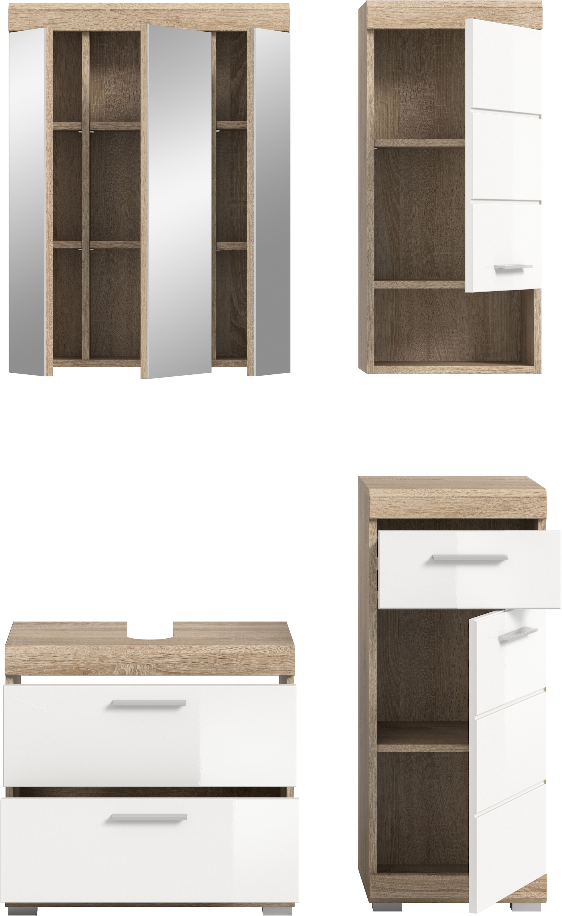 INOSIGN Badmöbel-Set »Siena, 4 teilig, bestehend aus:« Set, TOPSELLER!, 4 Stk. tlg.