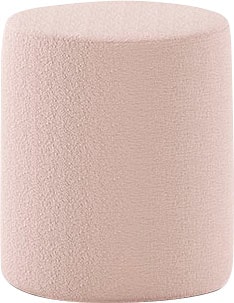 Vipack Polsterhocker »Moon, Hocker in rund, mit flauschigem Bouclé Stoff« B/H/T ca. 41x41,5x41cm, bis 80 kg belastbar,  als Sitzgelegenheit o. Nachttisch, 41 cm ∅ , Bouclé Stoff, in 4 Farben