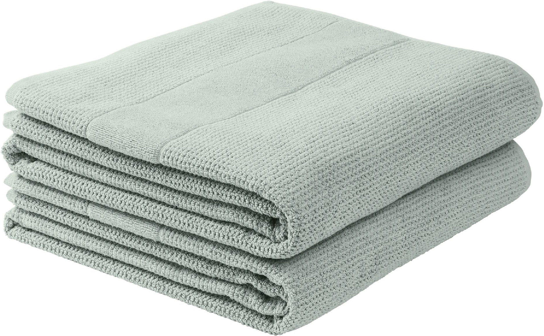 Schiesser Serviettes de douche »Turin aus 100% Baumwolle in dezenter Reiskornoptik« MADE IN GREEN by OEKO-TEX®