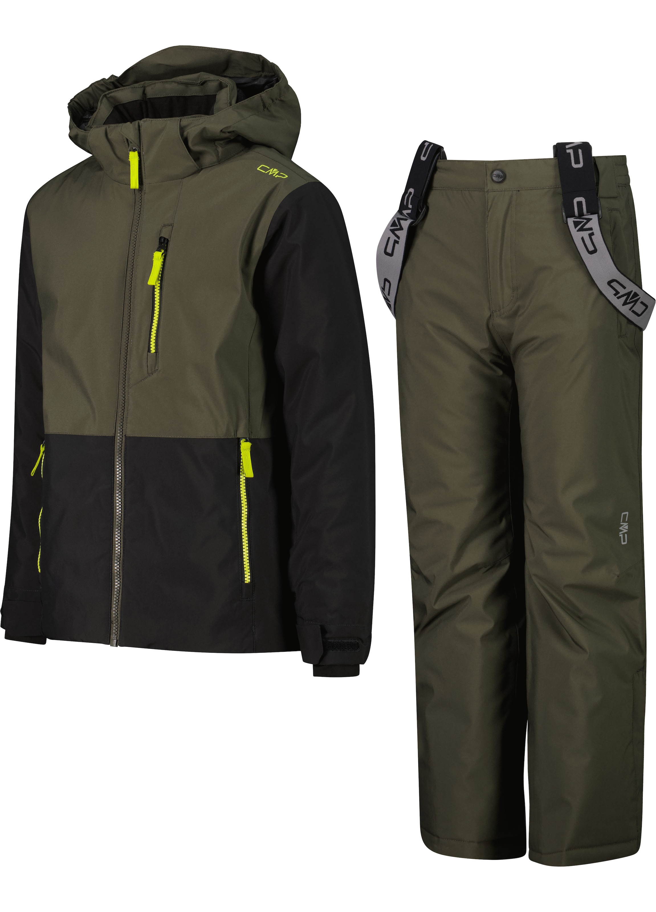 CMP Combinaison de ski »KID SET JACKET AND PANT« 2 für Kinder, zweiteiliges Set aus Jacke und Hose, sportlicher Stil