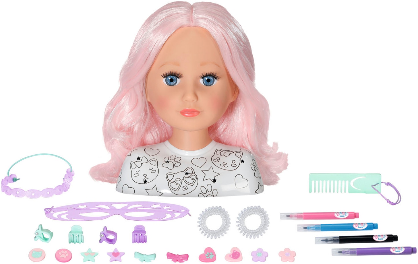 Baby Born Tête à coiffer »Stylingkopf Kreativ« mit Zubehör