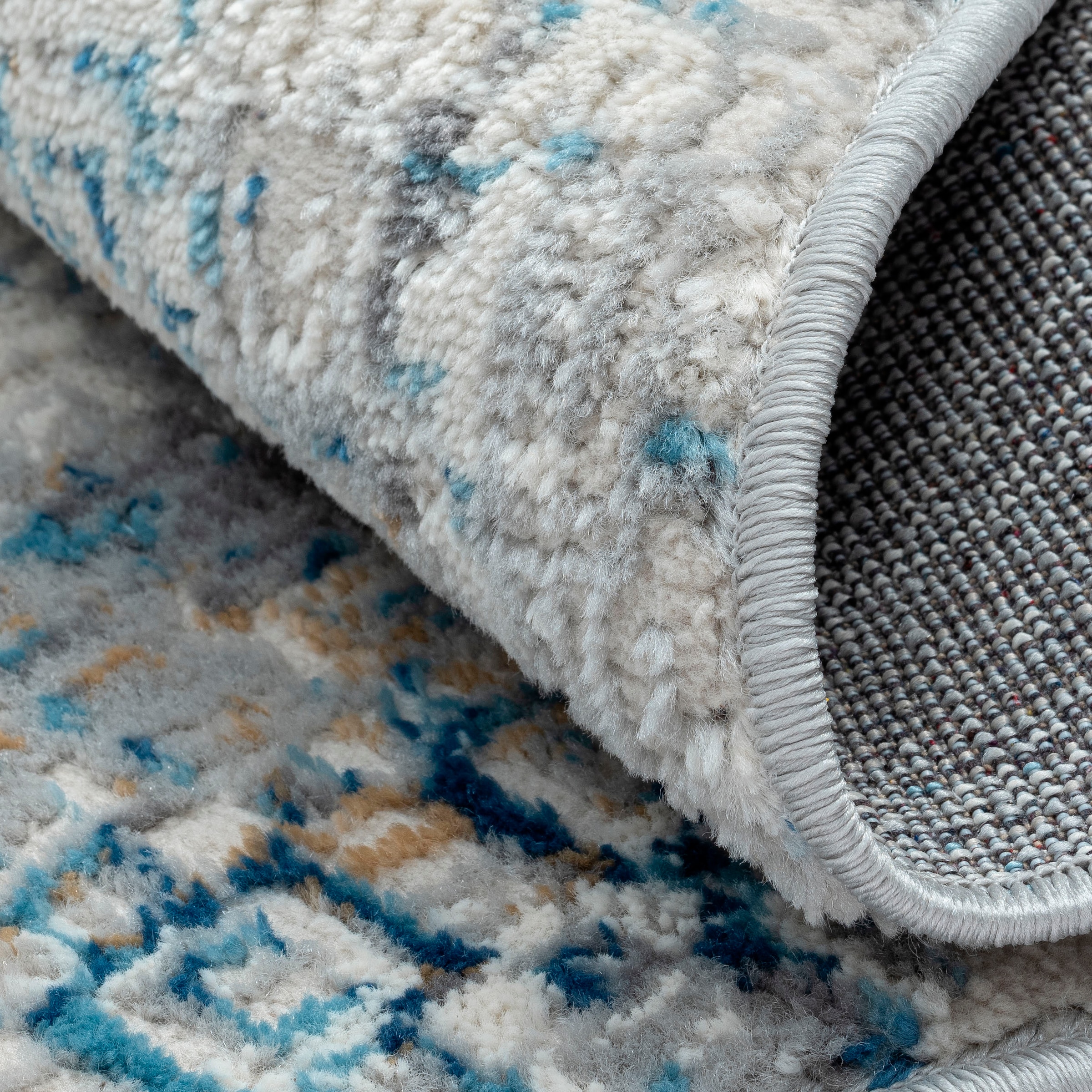GOODproduct Teppich »Jaxyn« rund 8 mm Höhe Kurzflor, modernes Design, pflegeleicht, Wohnzimmer
