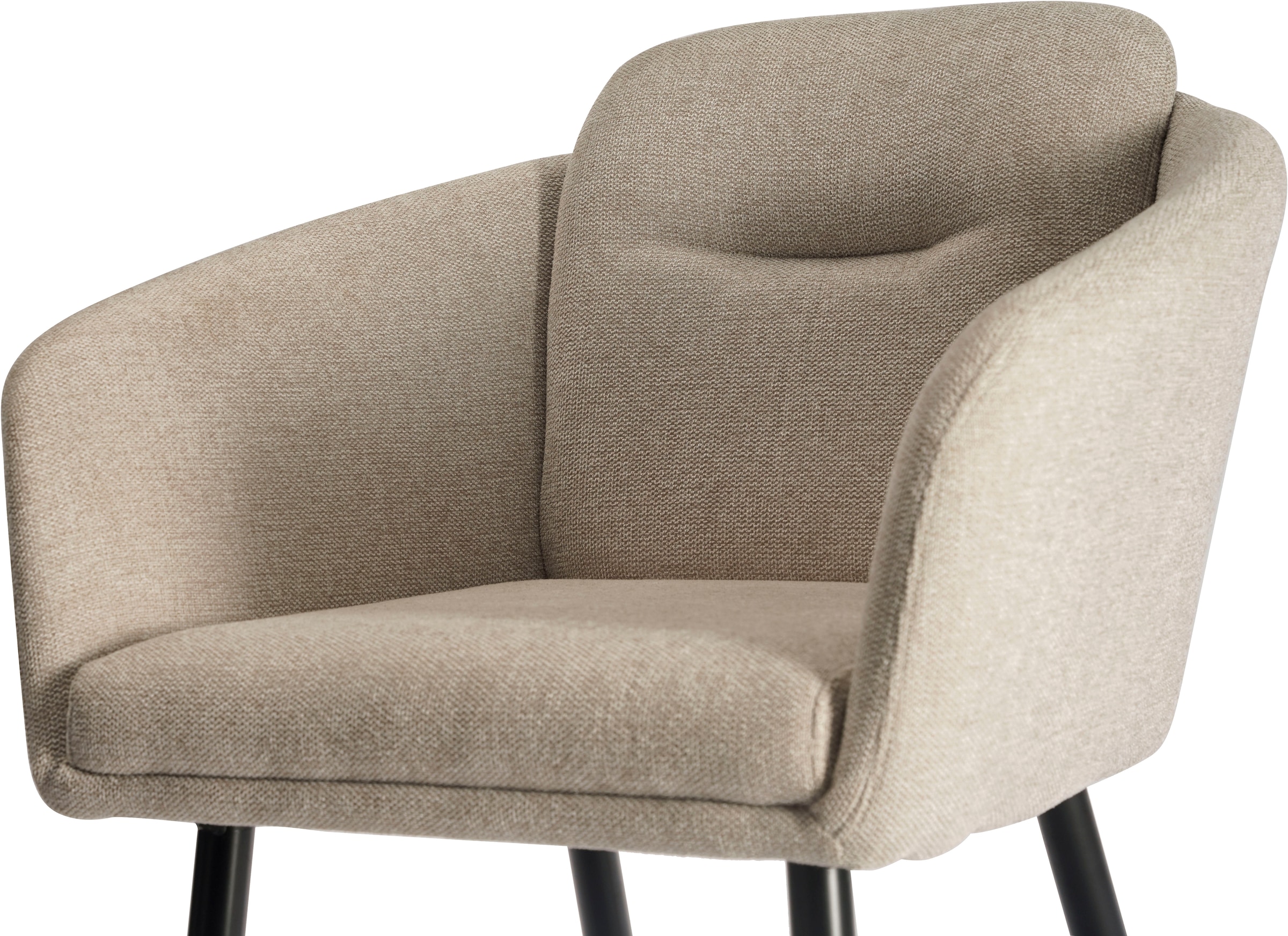 LeGer Home by Lena Gercke Esszimmerstuhl »Fleur« (Set) 2 Stk.Strukturstoff, ergonomisches Design, gesteppte Rückenlehne