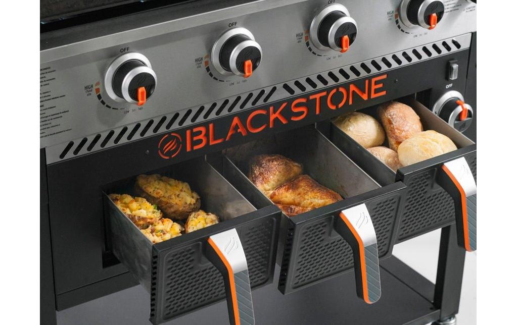  Gasgrill »Blackstone 36-Zoll-Grillplatte mit Airfryer-Kombination« Kombinierte Grillstation mit Heissluftfritteuse