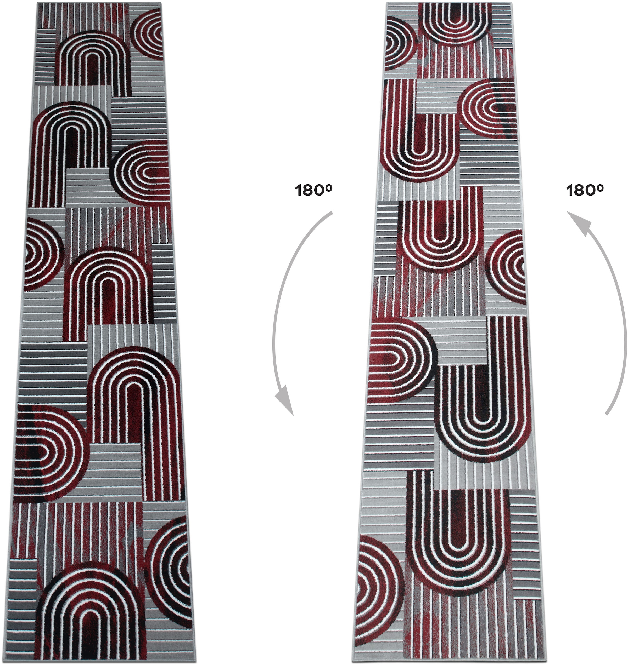 GOODproduct Läufer »Lyssandra« rechteckig 8 mm Höhe 3D-Effekt, softer Kurzflor, pflegeleicht, leichter Glanz, Scandi-Look