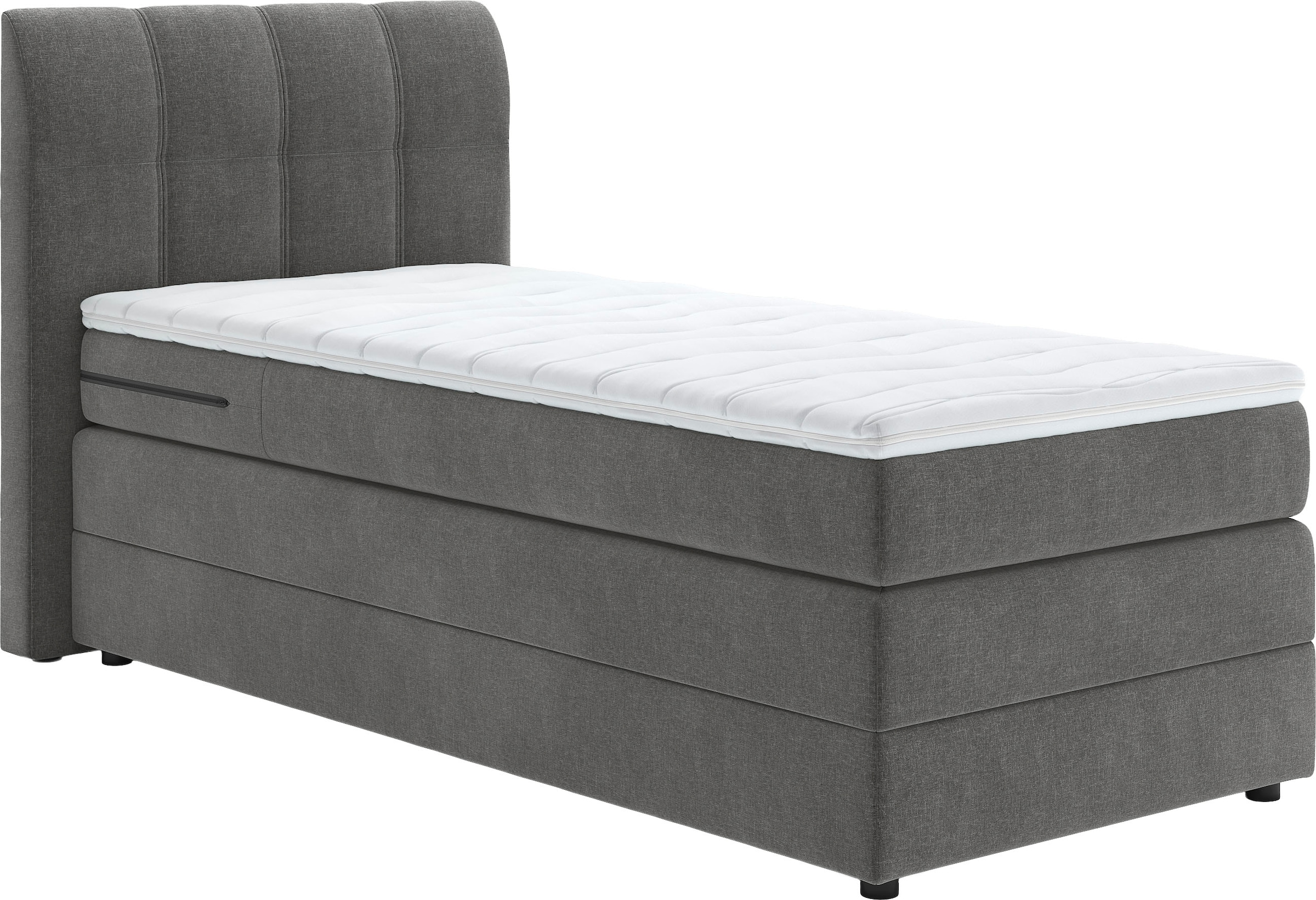 Home affaire Boxspringbett »Finja« besonders komfortable Liegehöhe, mit praktischem Bettkasten