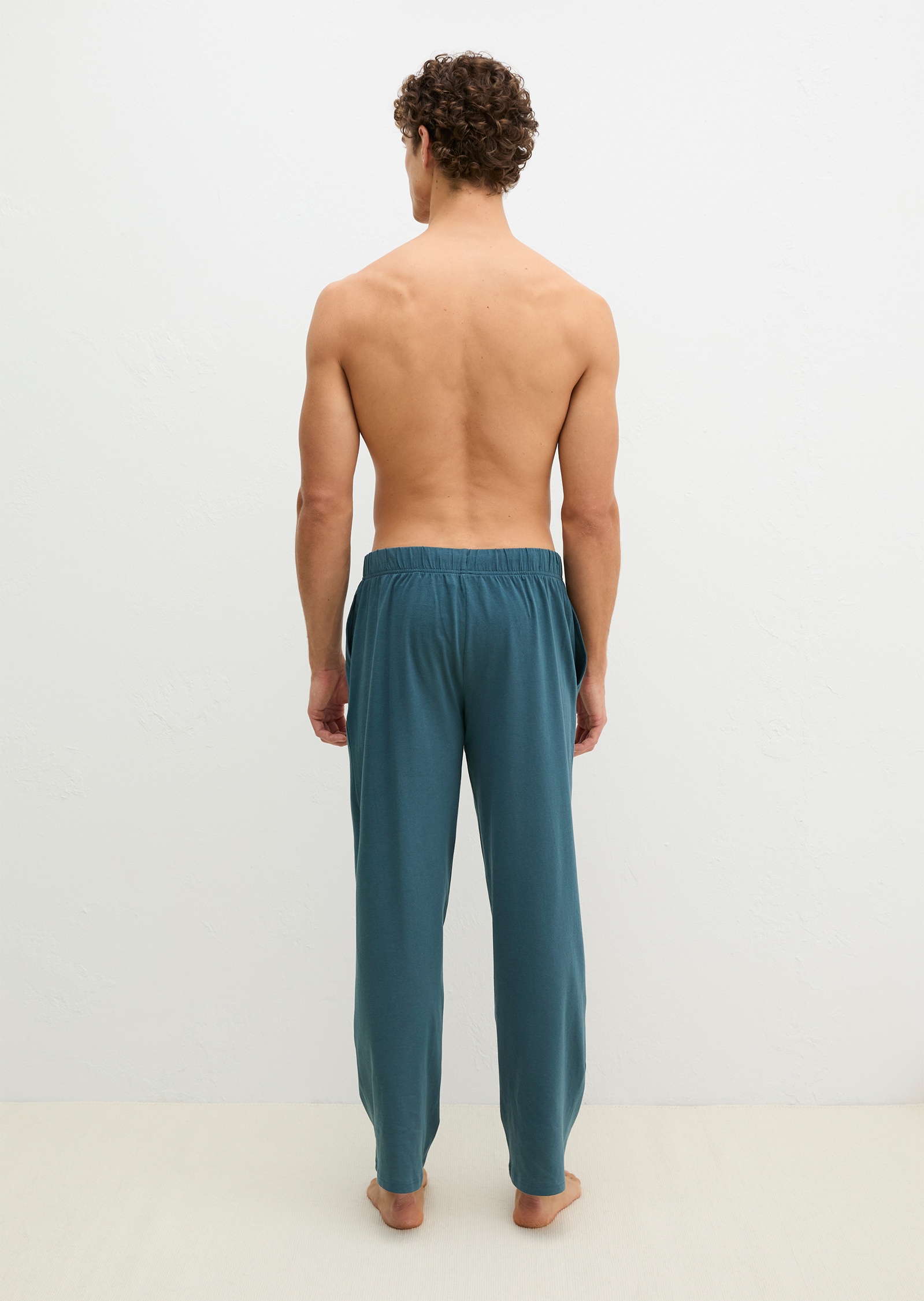 Marc O'Polo Pantalon de pyjama »Mix N Match Cotton«  mit seitlichen Taschen, Gummizug und Bindekordel