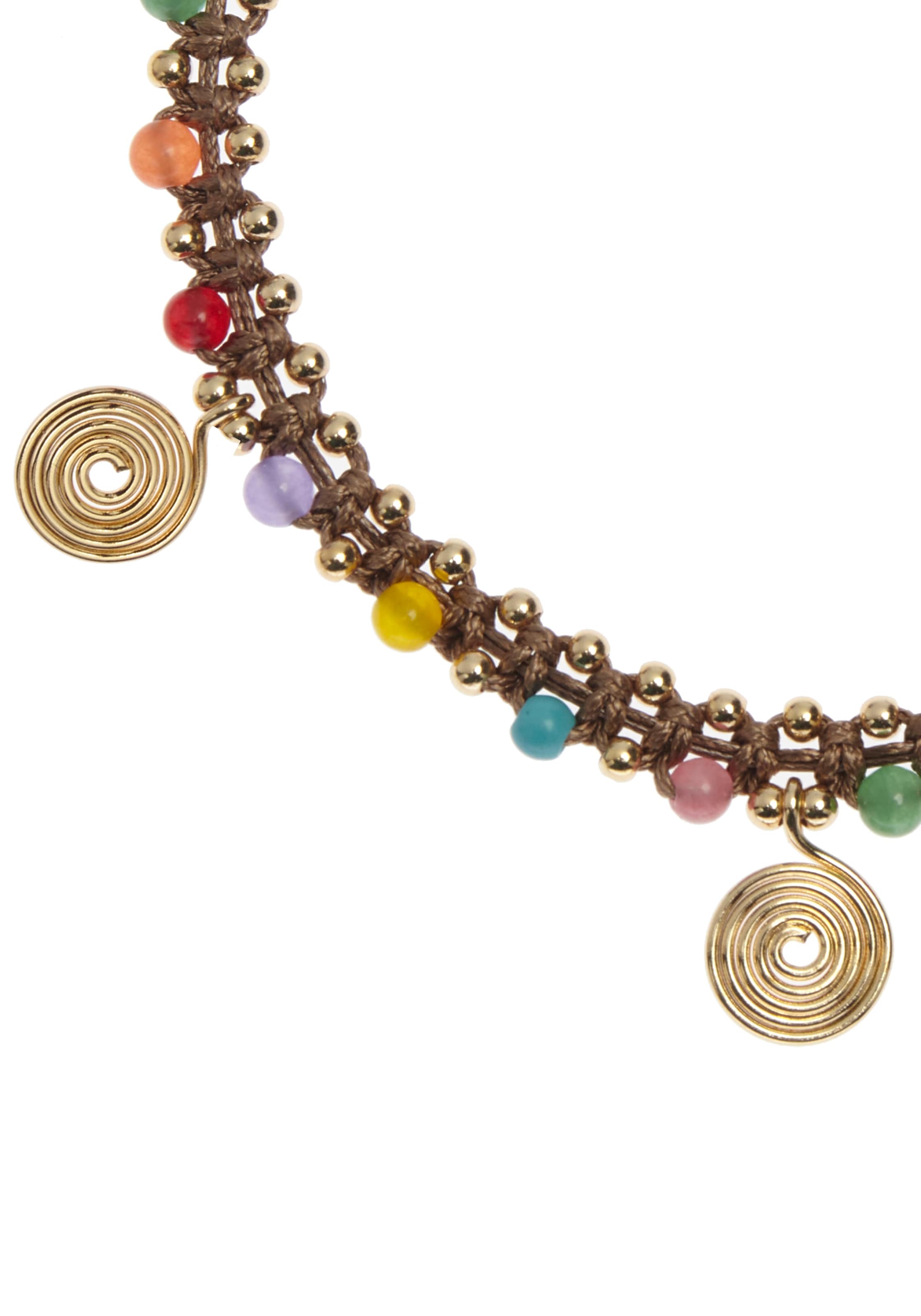 LASCANA Chaîne de cheville avec pendentif mit Schmuckperlen und Schmucksteine