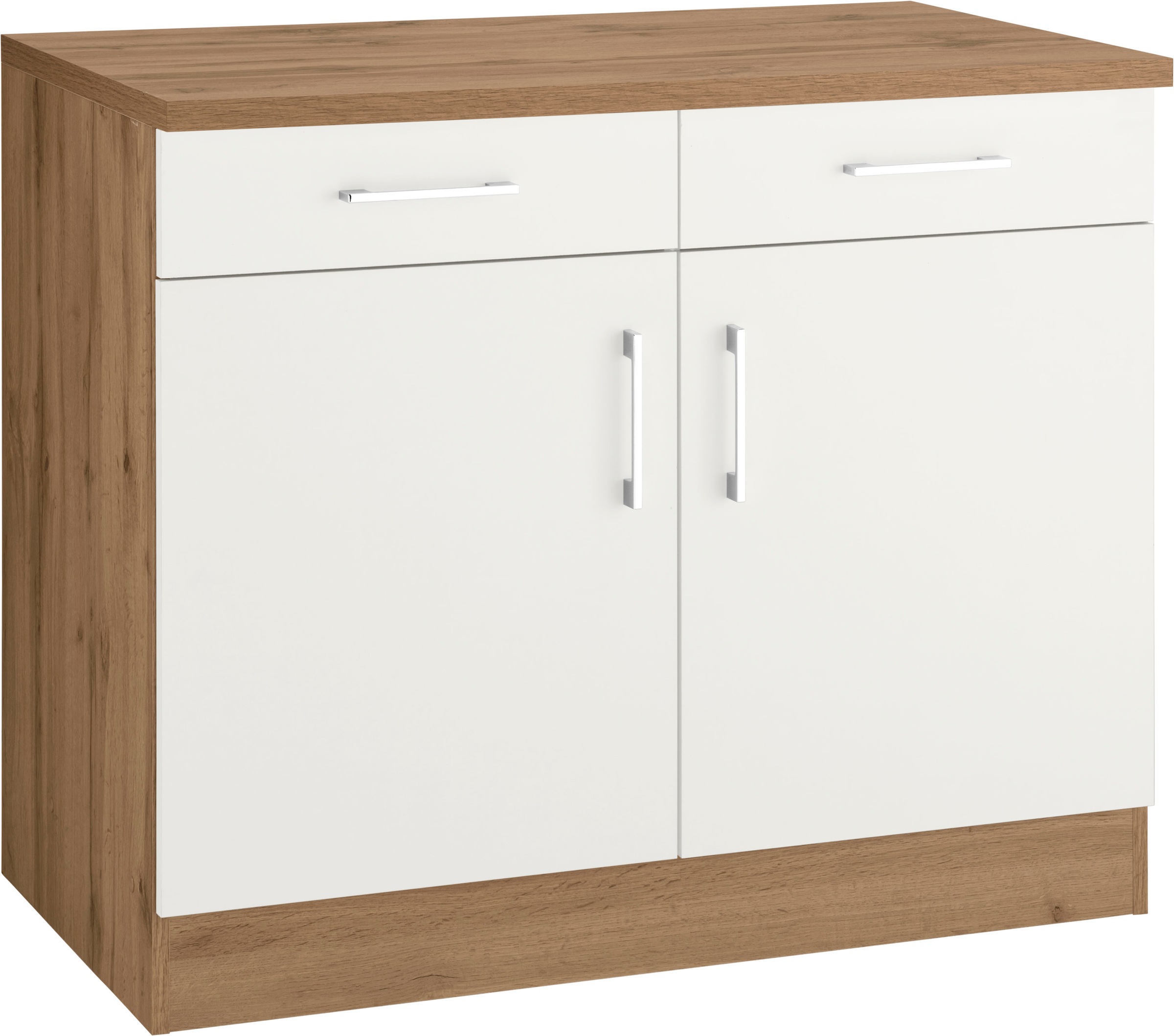 KOCHSTATION Unterschrank »KS-Colmar« 100 cm, mit Metallgriff, für viel Stauraum