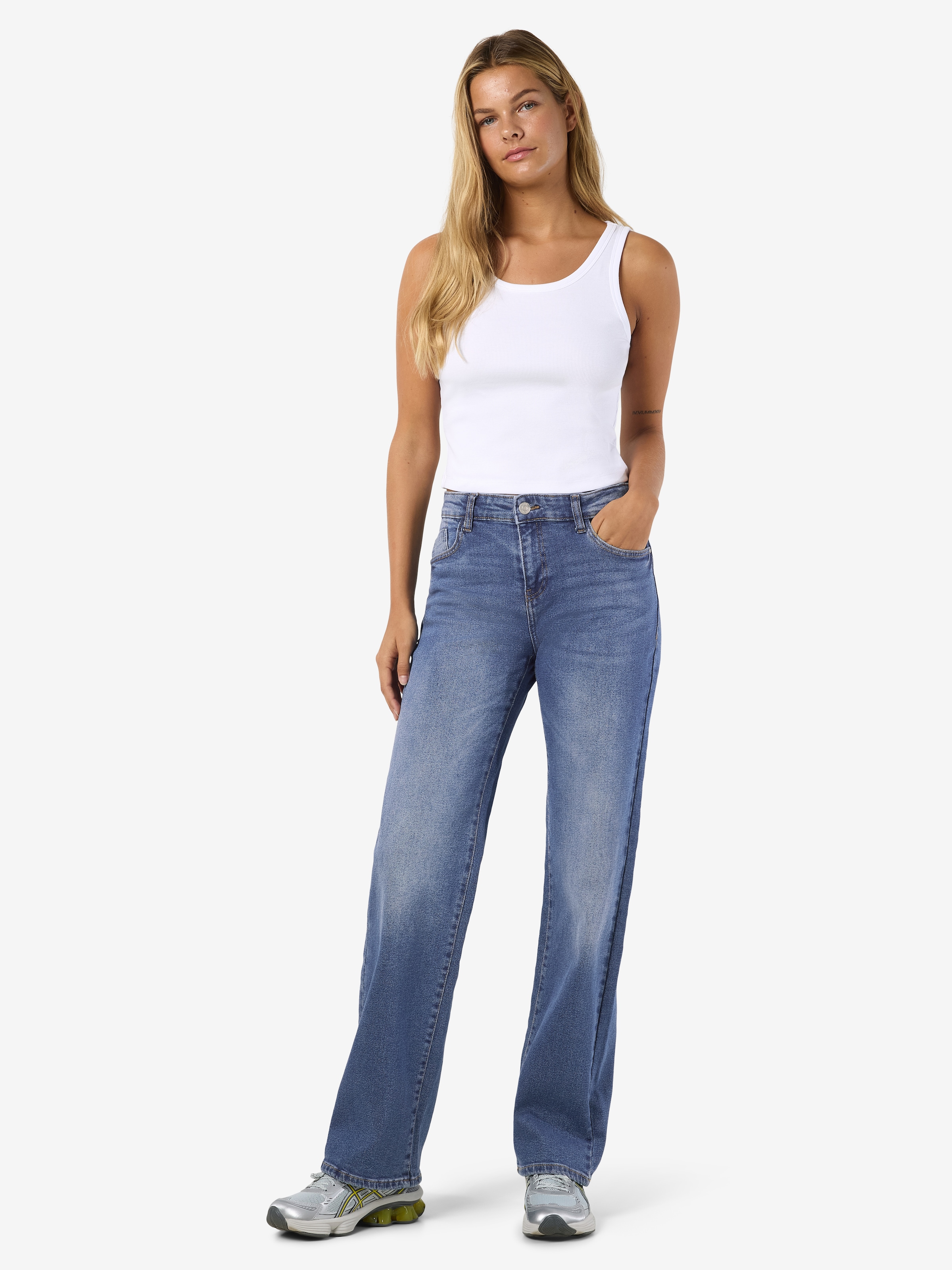 Noisy may Jeans large »NMYOLANDA NW WIDE JEANS AZ308MB FWD NOOS« extra lang
