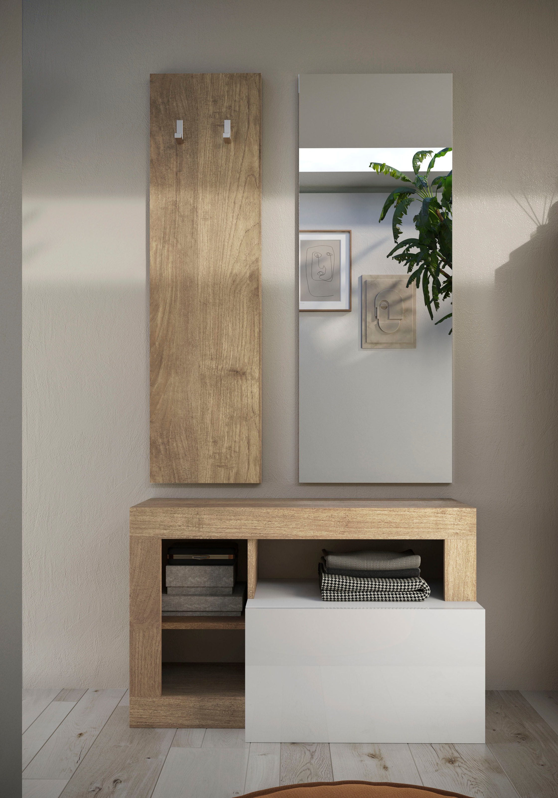 Home affaire Garderobenschrank »Hamburg, Breite 91 cm« mit 1 Klappe